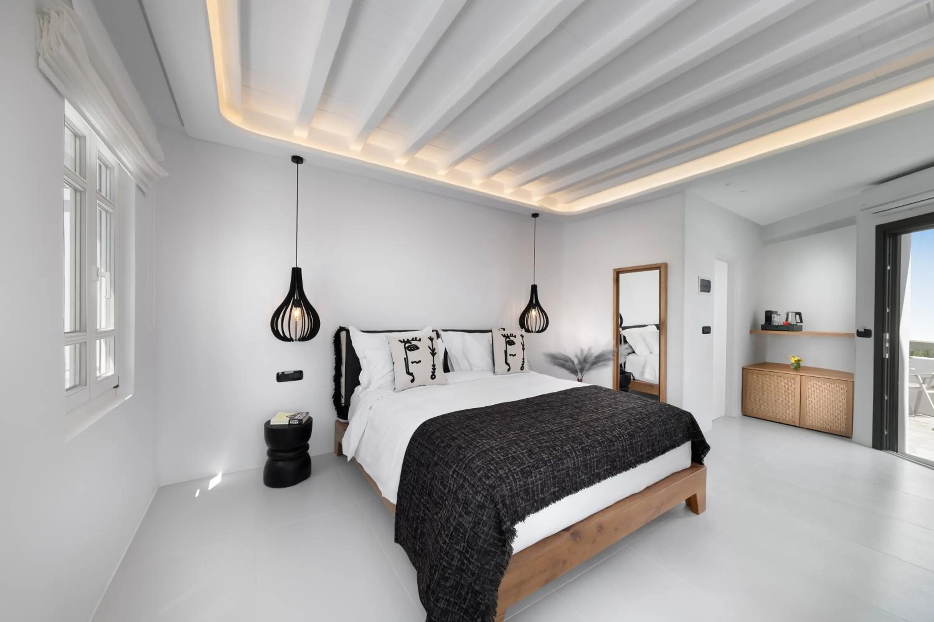 Bed in Deliades Hotel