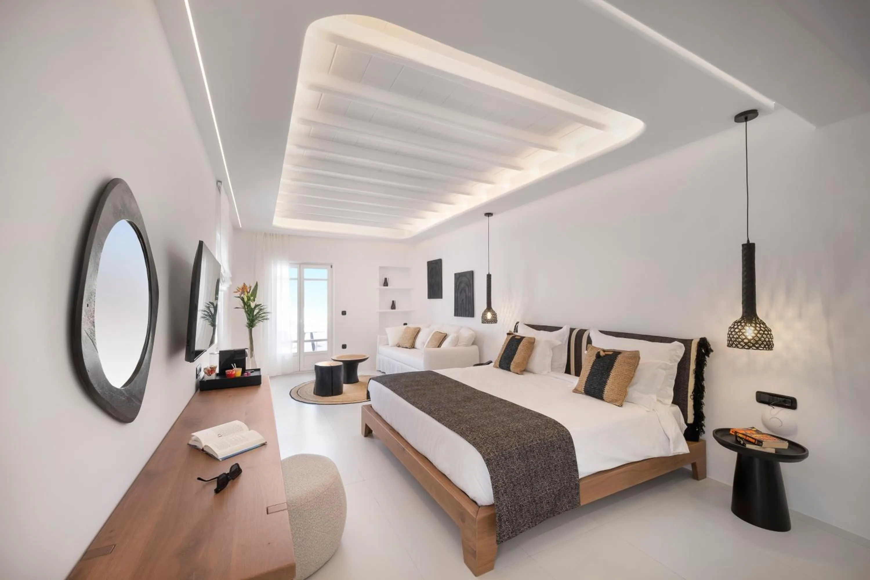 Bed in Deliades Hotel