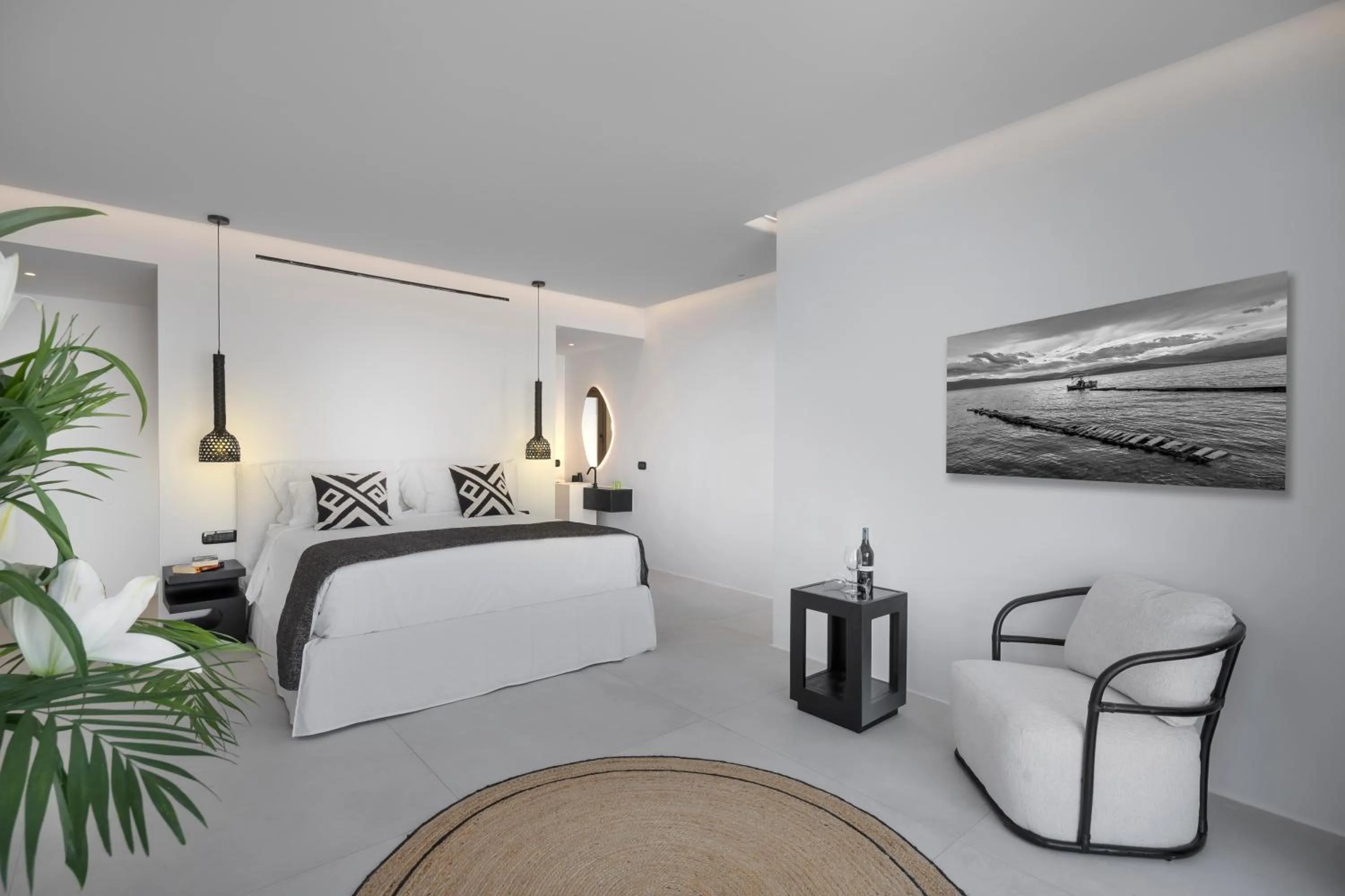 Bed in Deliades Hotel