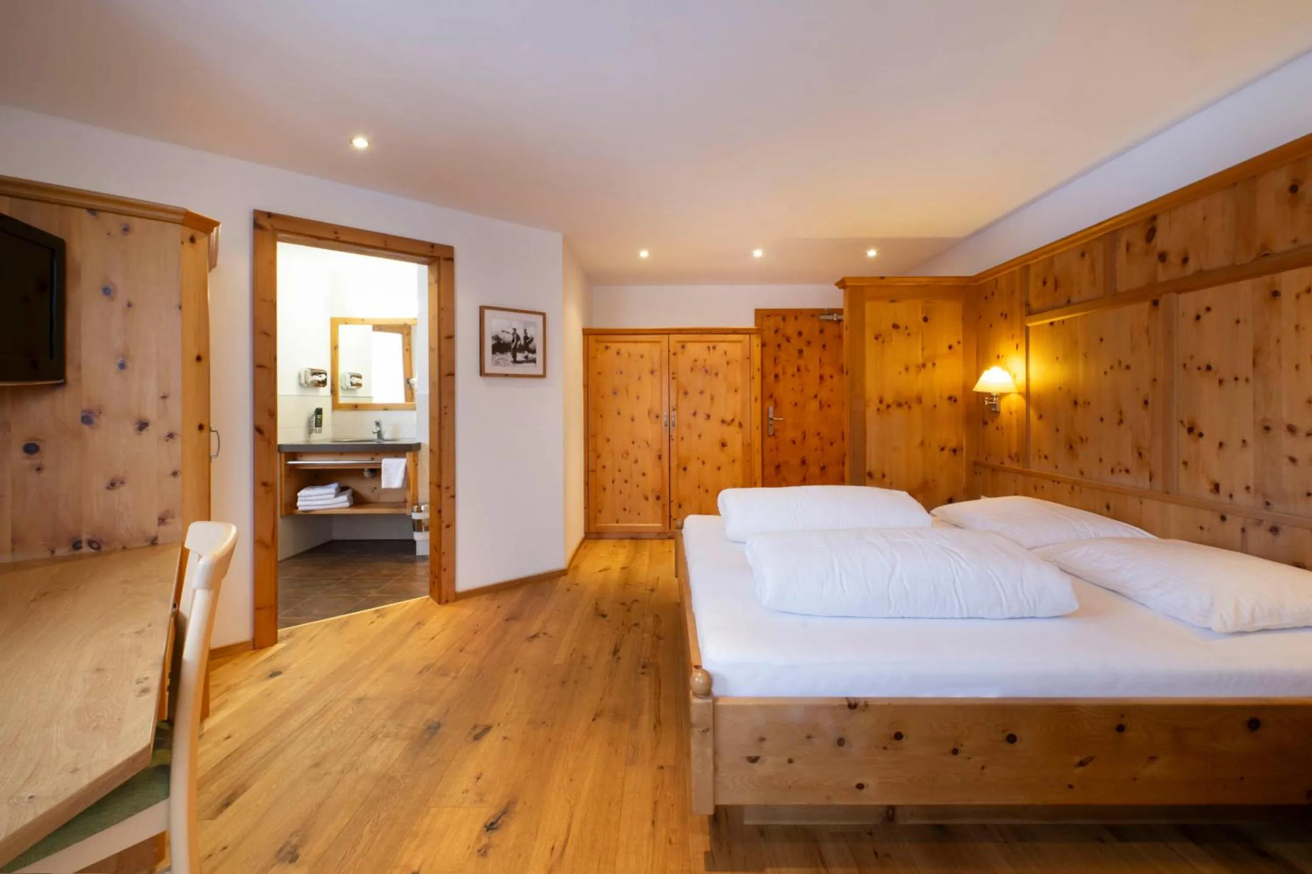 Bed in Hotel Bergkranz