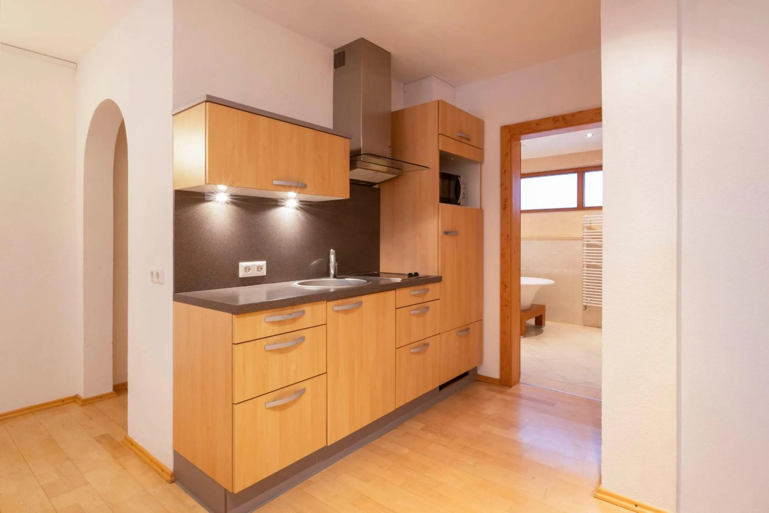 Kitchen or kitchenette in Hotel Bergkranz