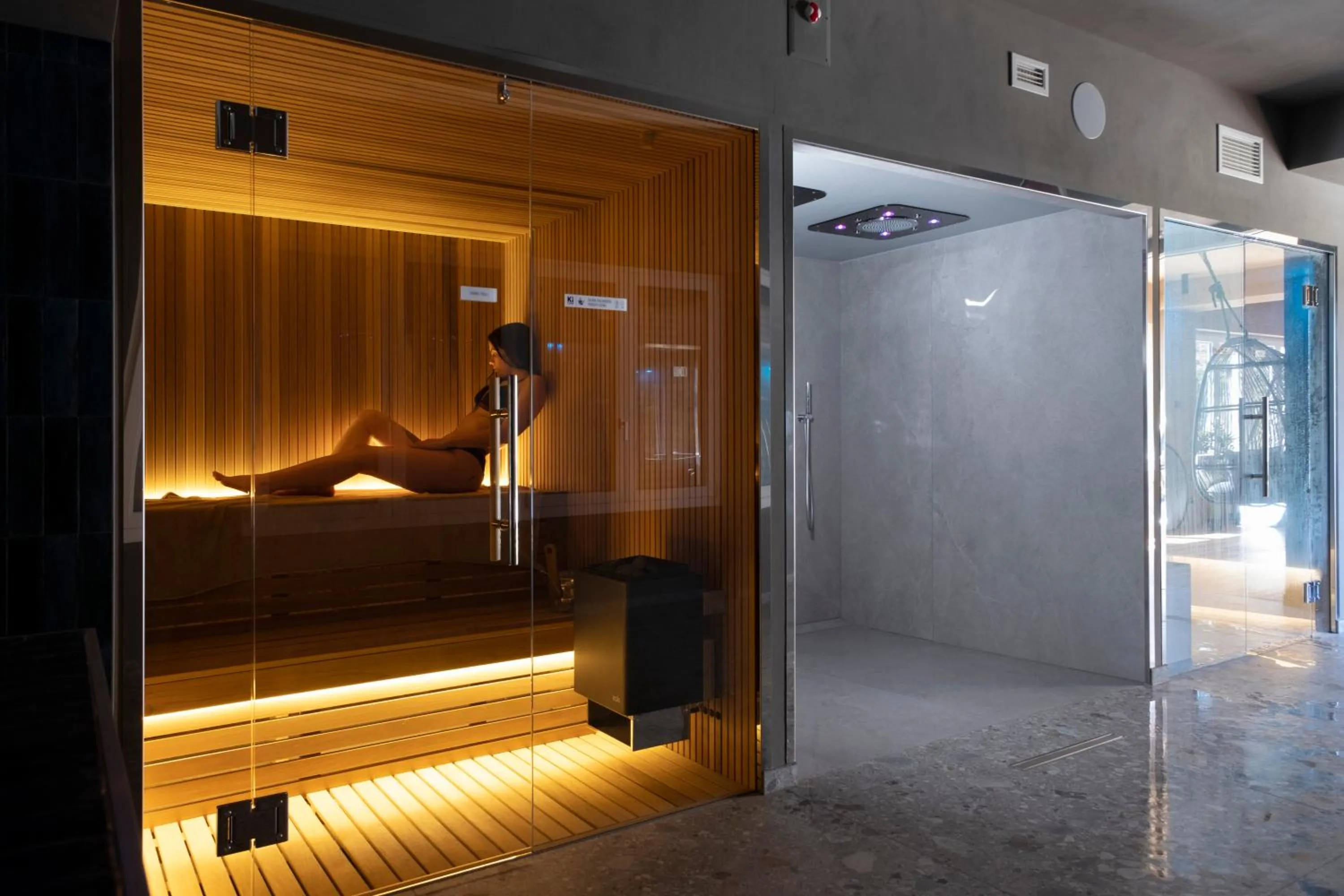 Sauna in Hotel Del Lago Piediluco Active & SPA