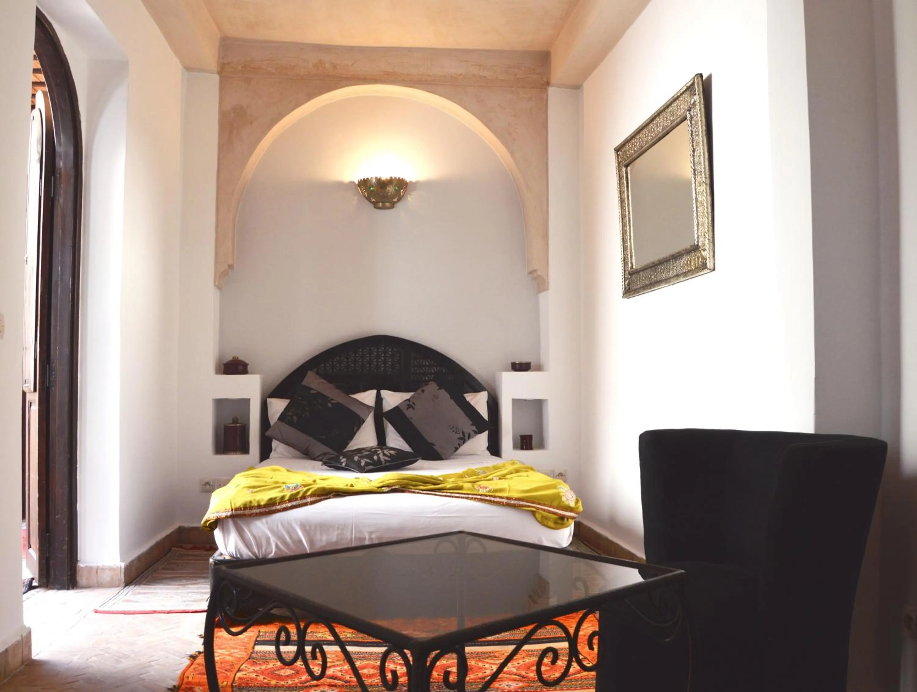 Bedroom, Bed in Riad Palmier