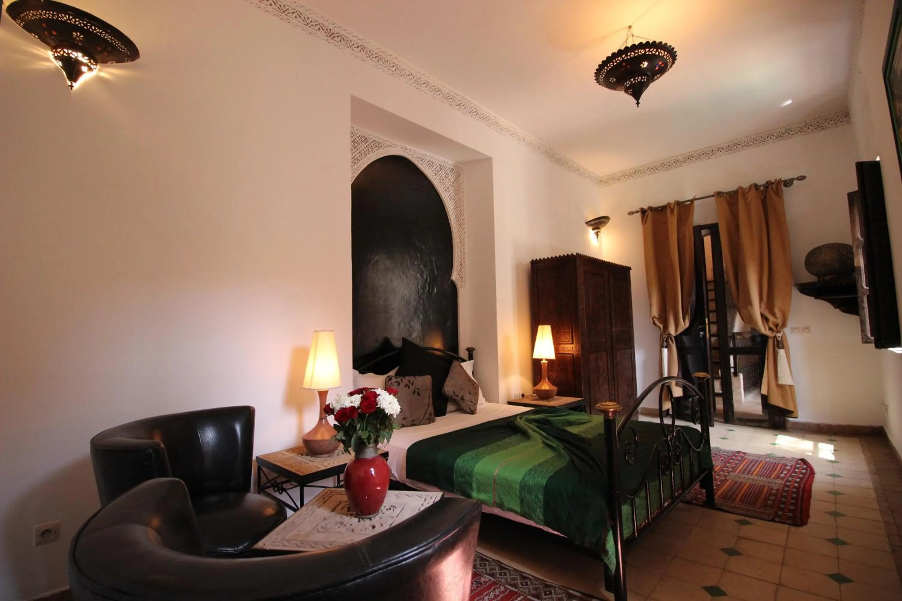 Bedroom, Bed in Riad Palmier