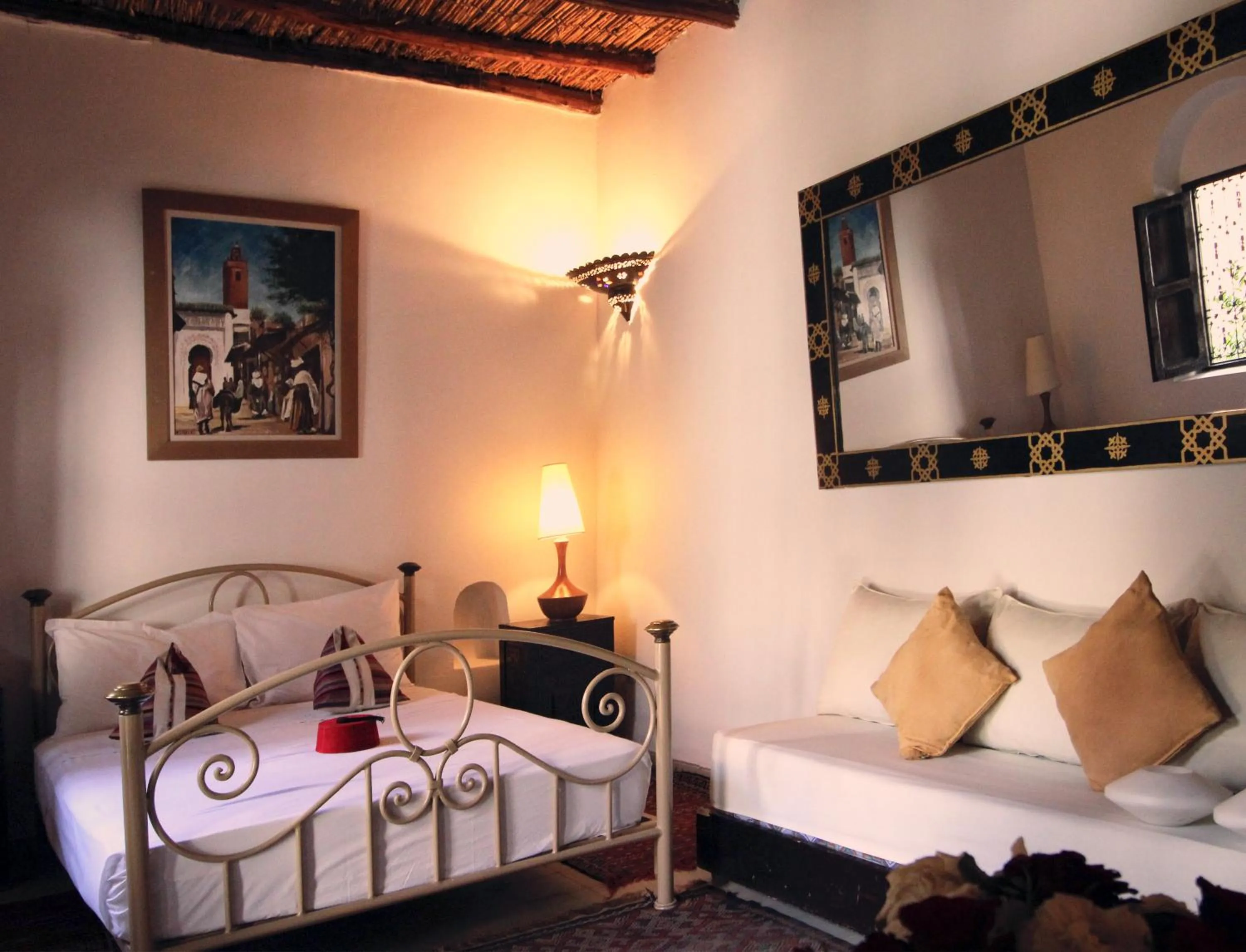 Bedroom, Bed in Riad Palmier