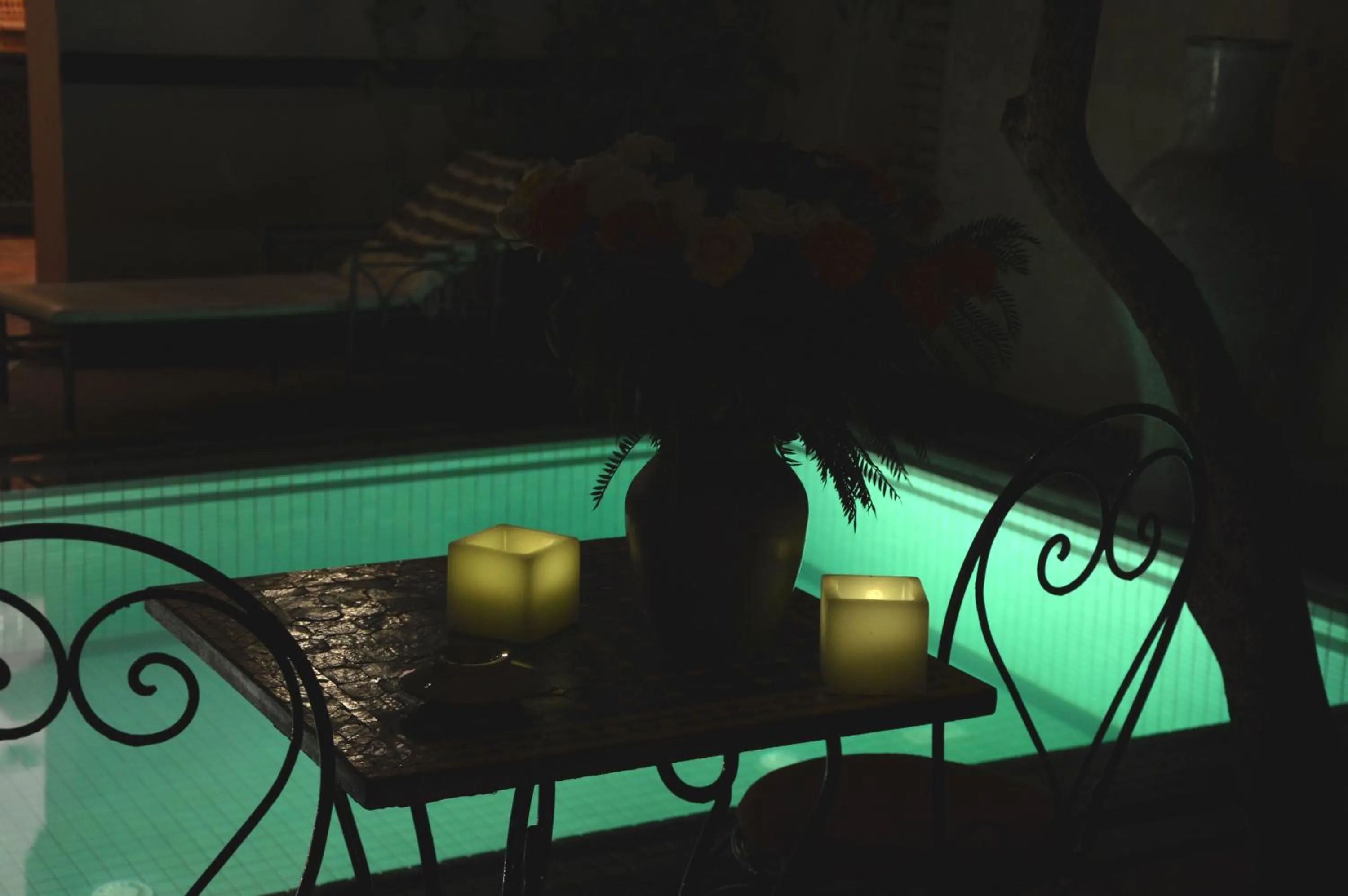 Pool view in Riad Palmier