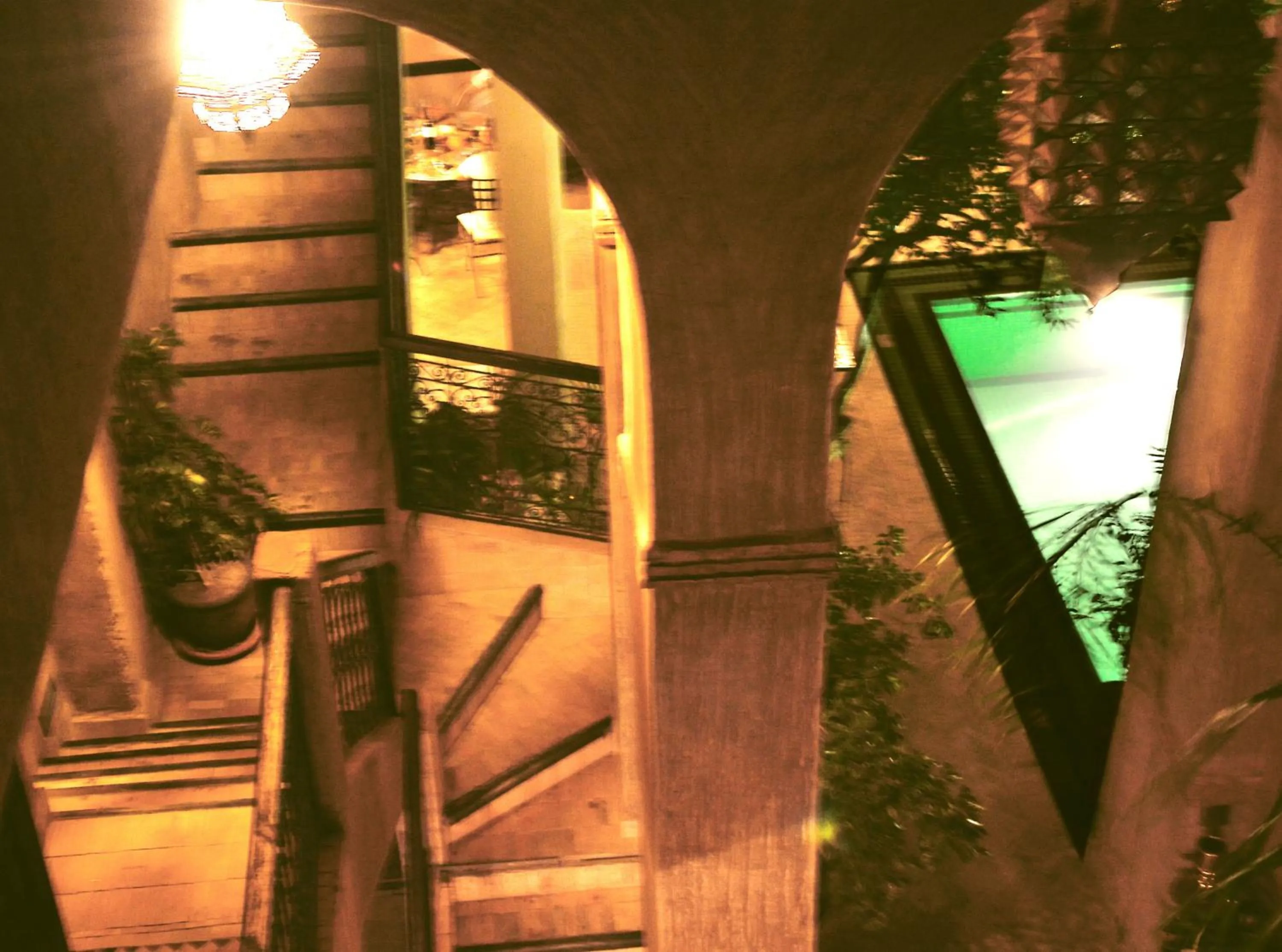 Pool view in Riad Palmier