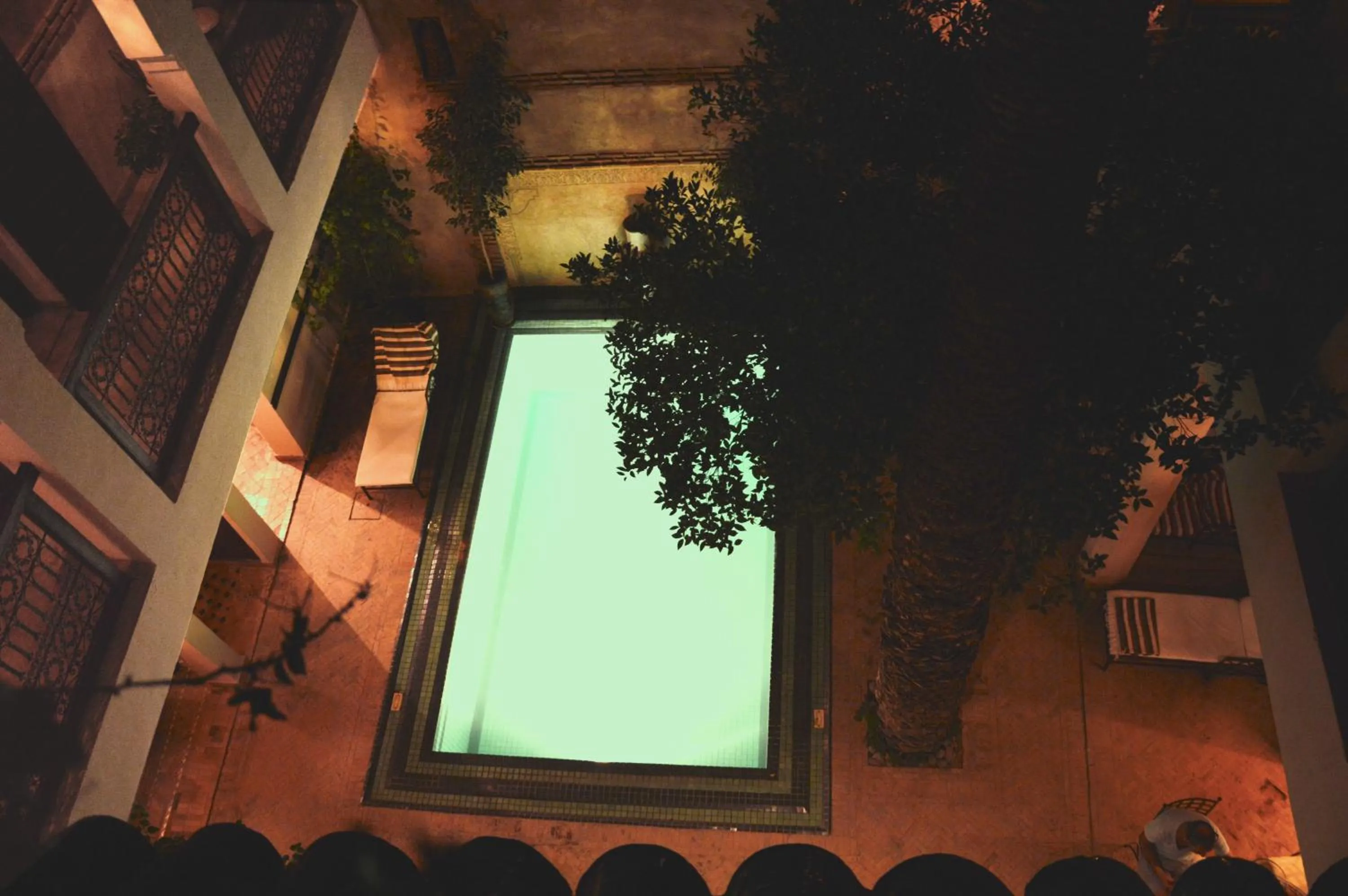Pool view in Riad Palmier