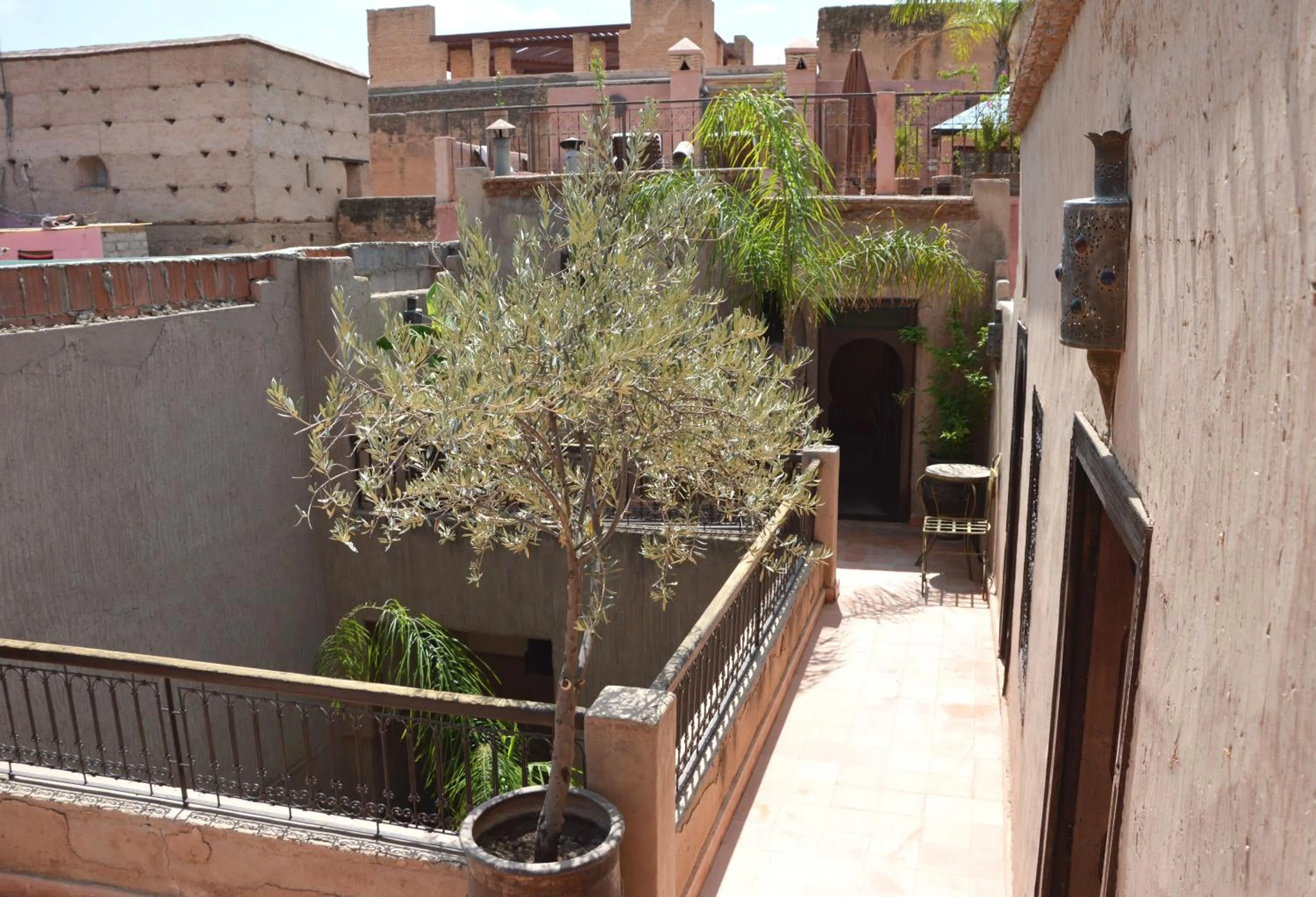 Landmark view in Riad Palmier