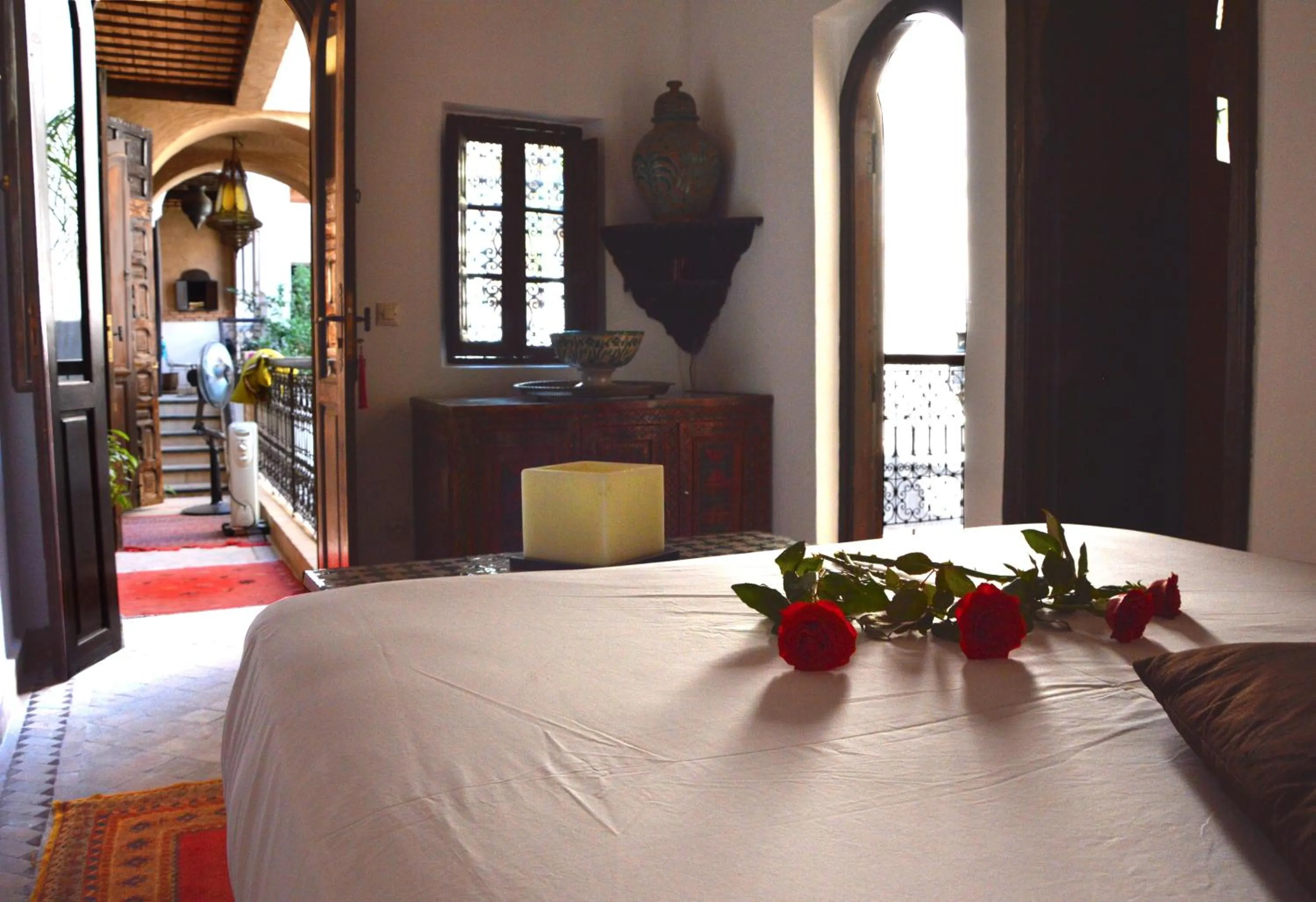 Bedroom, Bed in Riad Palmier