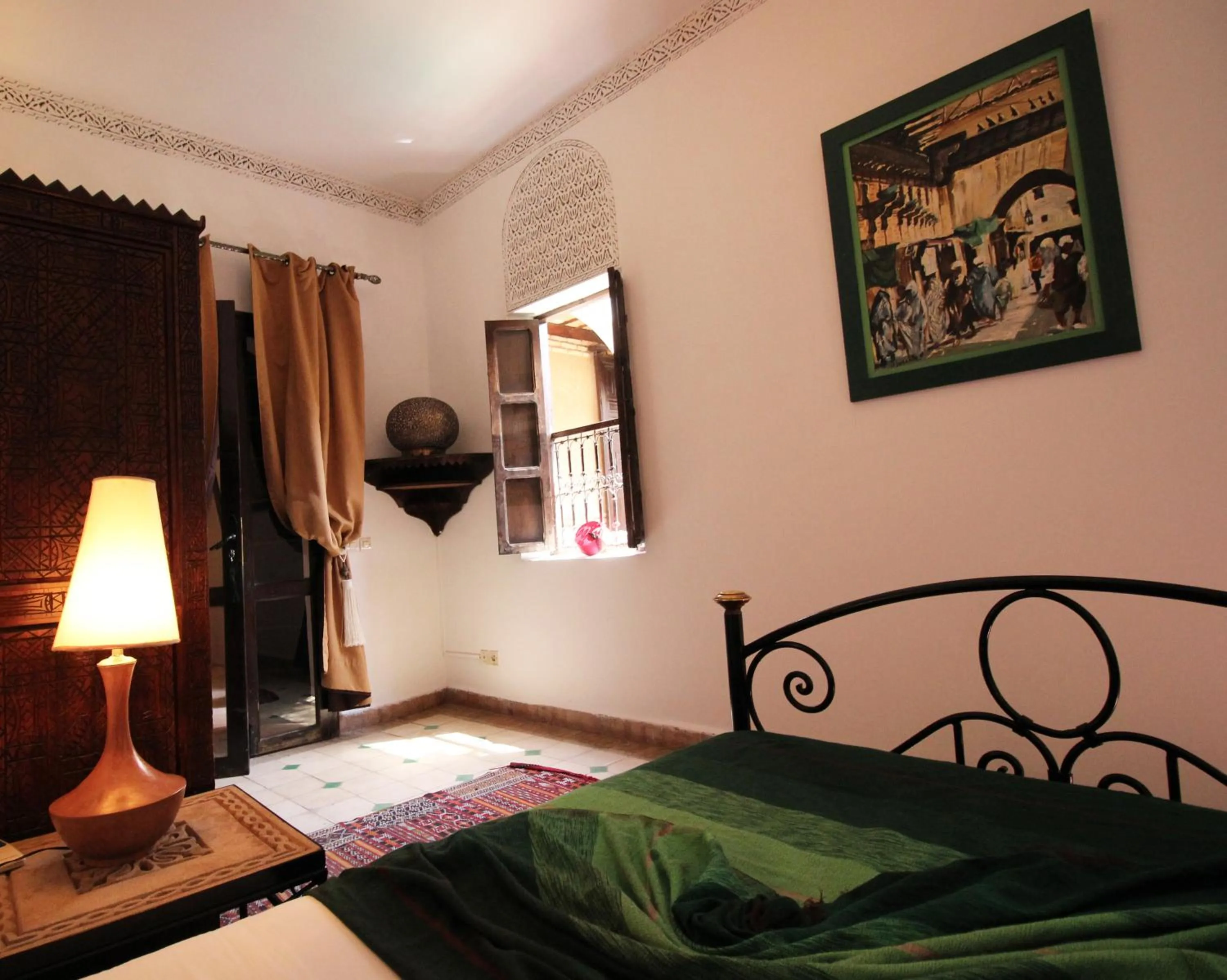 Bedroom, Bed in Riad Palmier