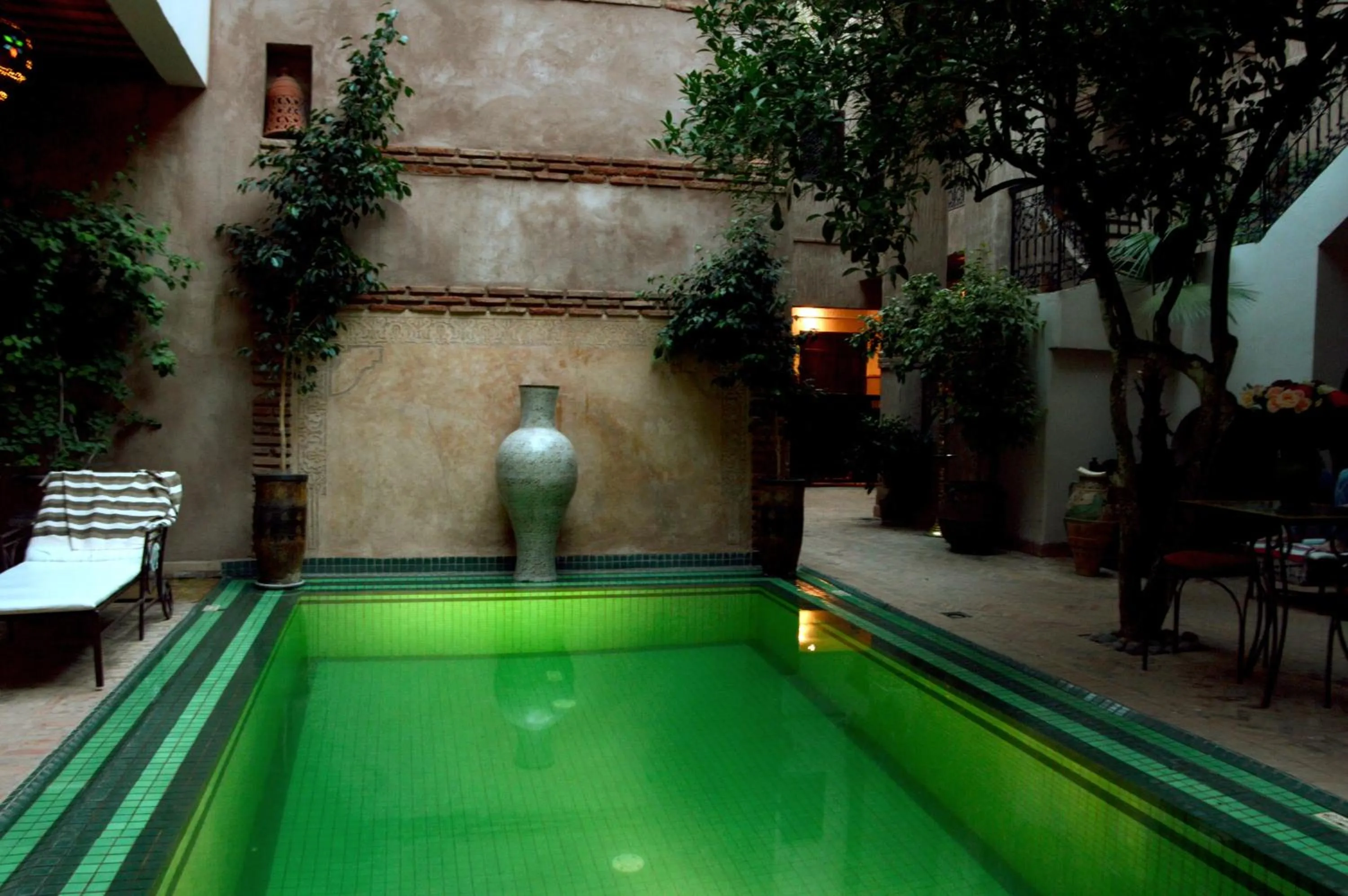 Pool view in Riad Palmier