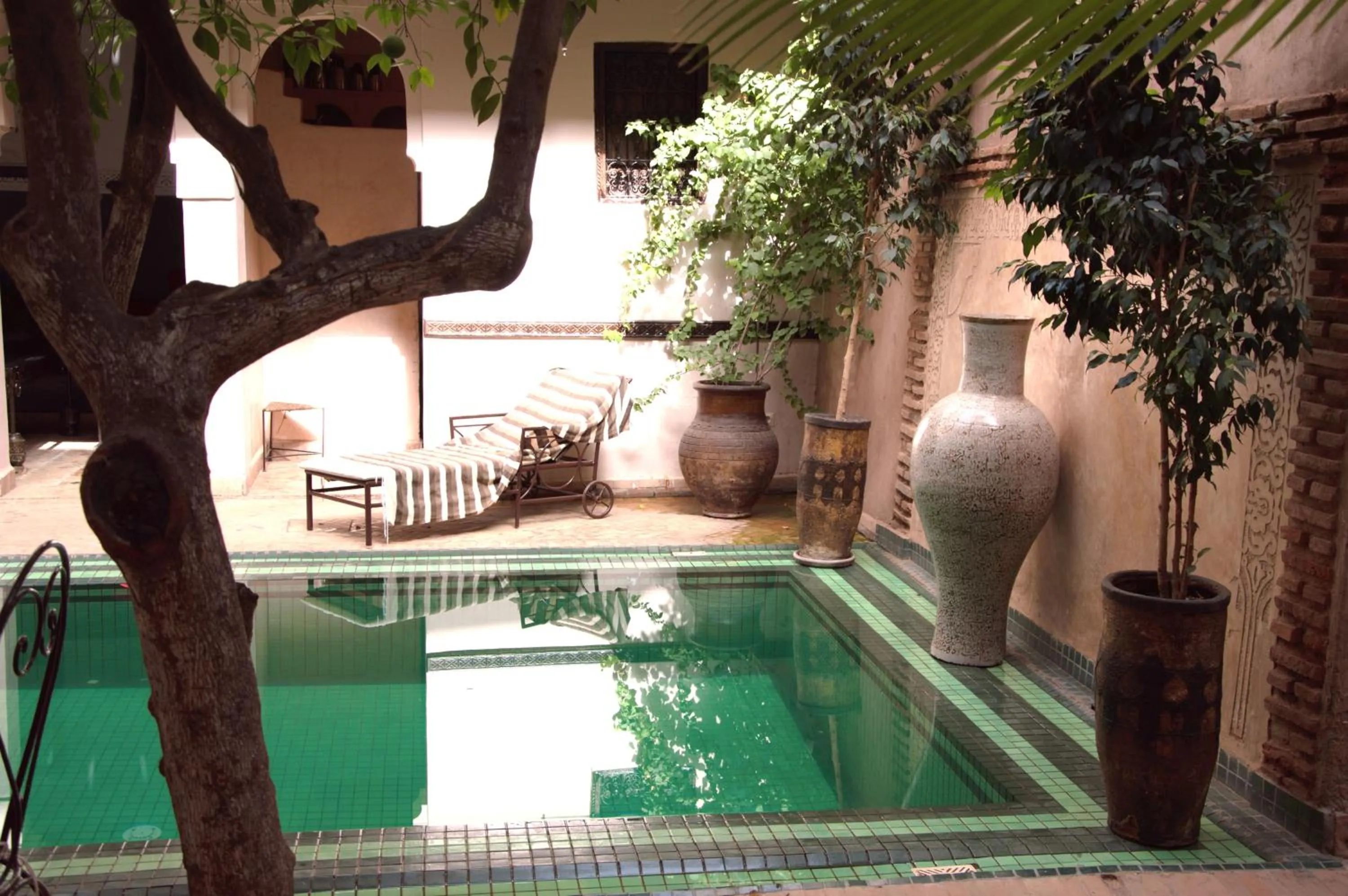 Pool view in Riad Palmier