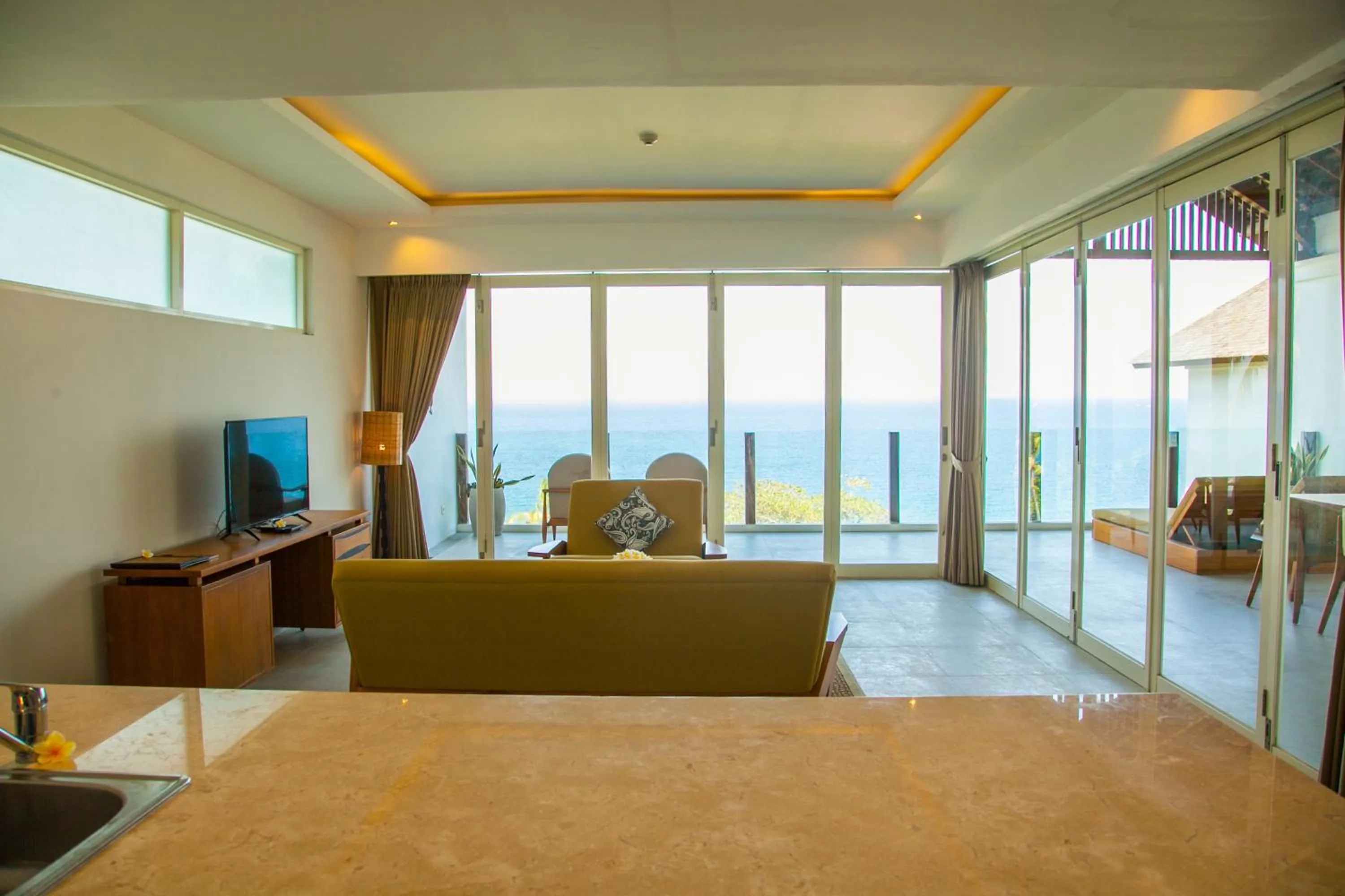 Living room in Rajavilla Lombok Resort - Seaside Serenity