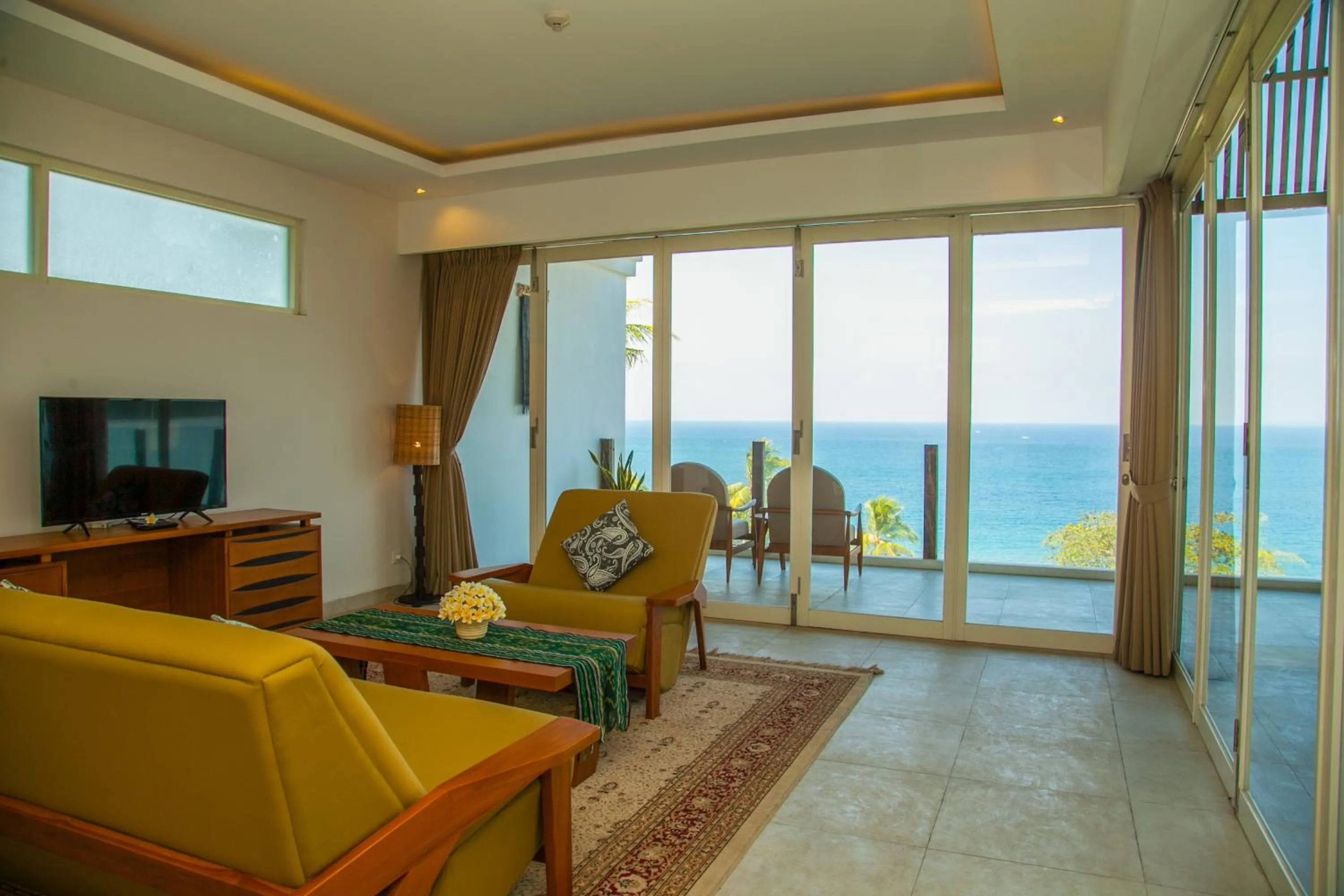 Living room in Rajavilla Lombok Resort - Seaside Serenity