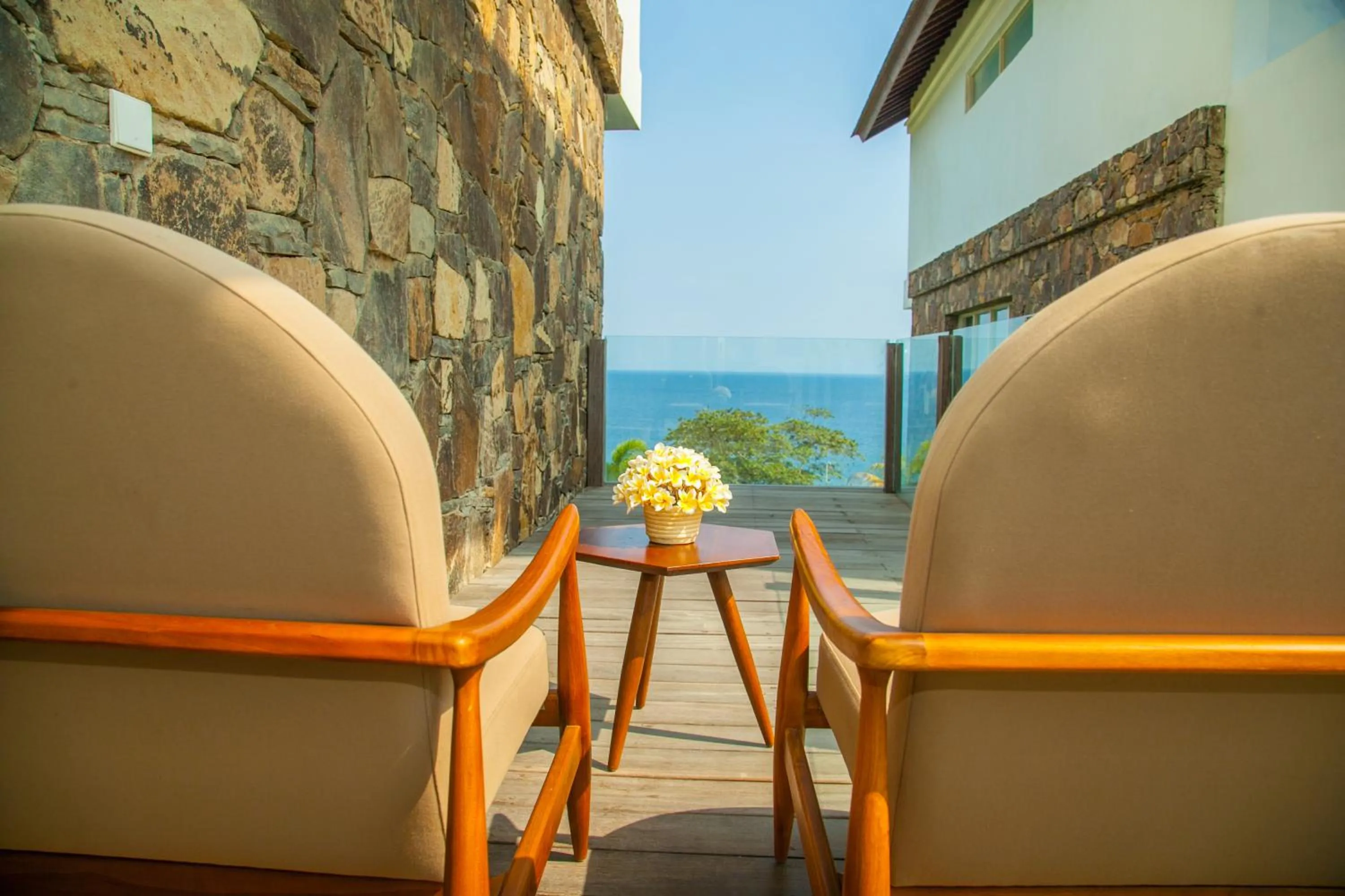 Balcony/Terrace in Rajavilla Lombok Resort - Seaside Serenity
