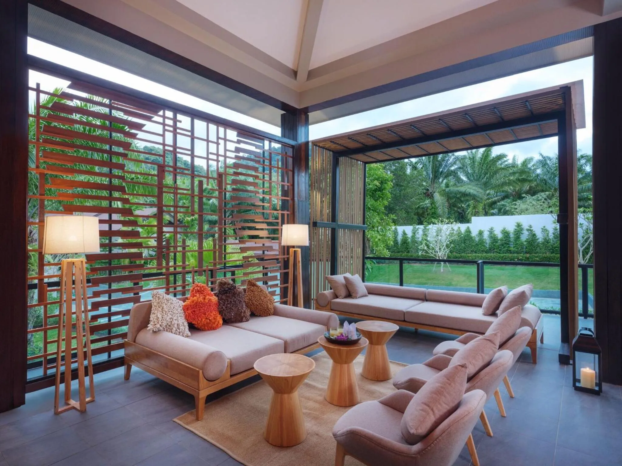 Seating area in De Malee Pool Villas - SHA Extra Plus