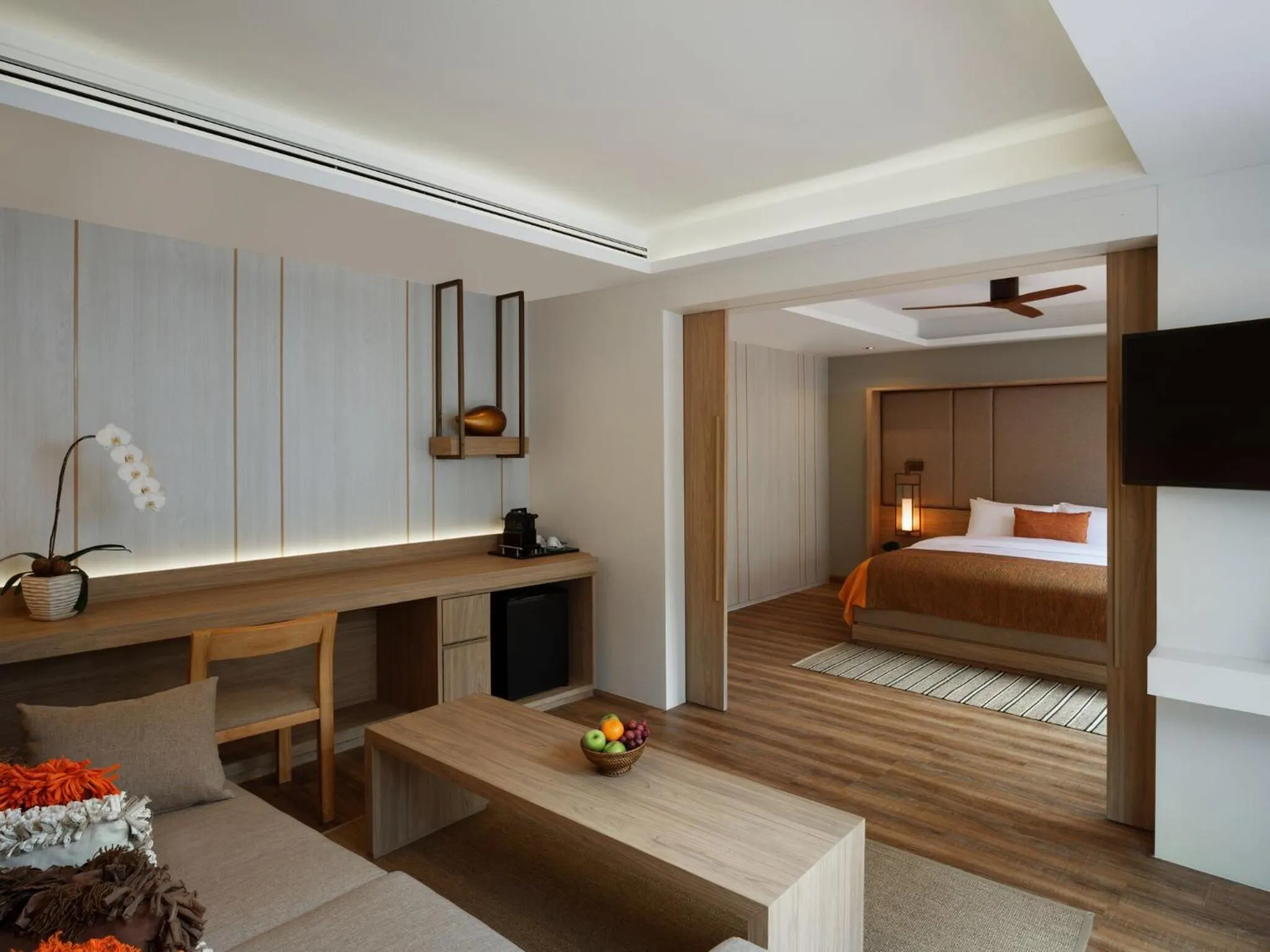 Kitchen or kitchenette, Bed in De Malee Pool Villas - SHA Extra Plus