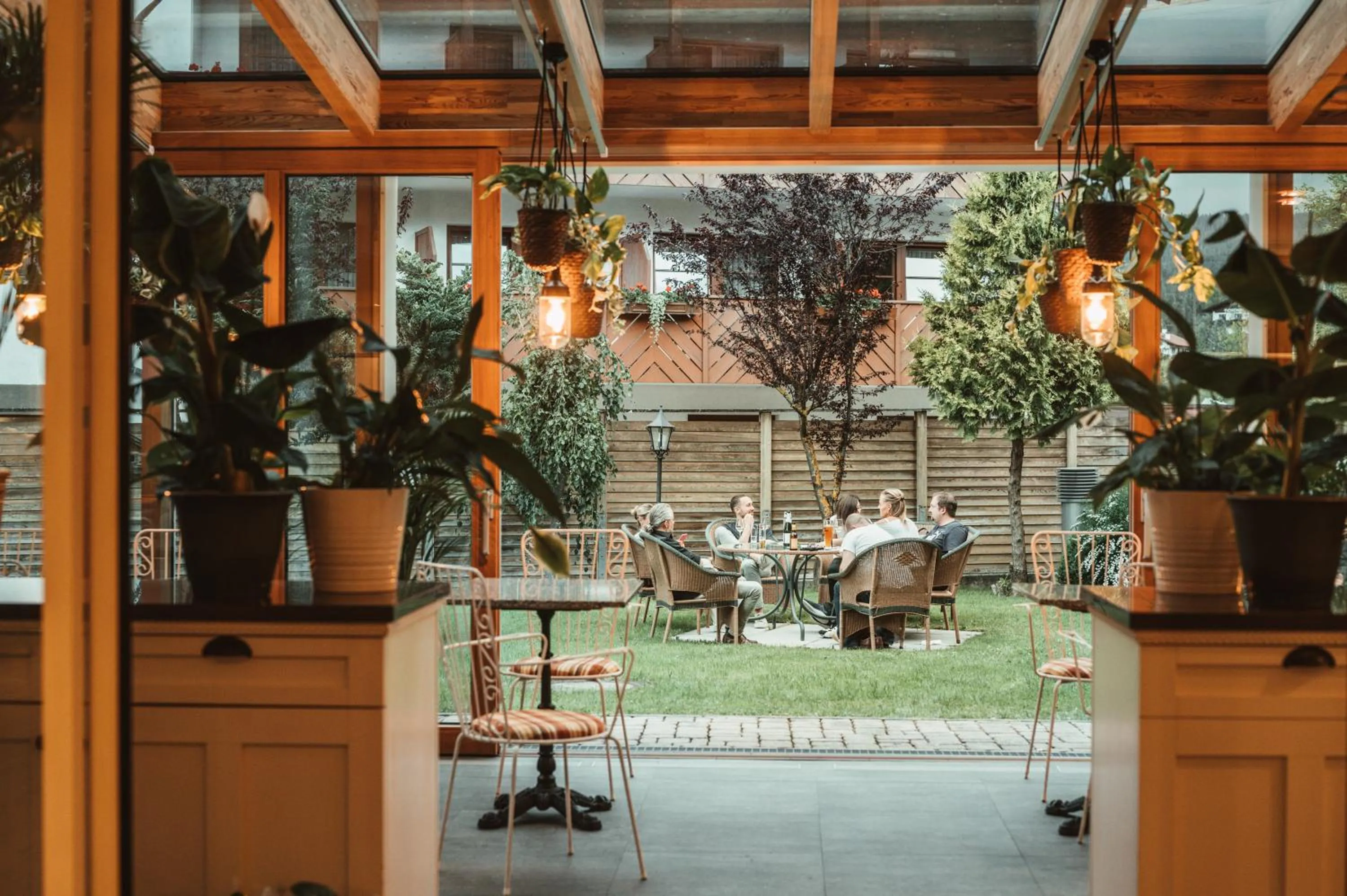 Garden view in HENRI Country House Seefeld