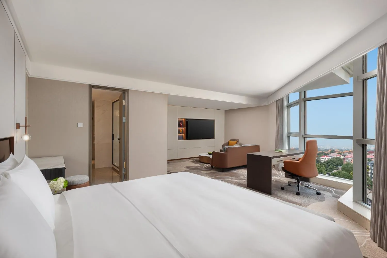 Bedroom, Bed in Sunworld Dynasty Hotel Beijing Wangfujing