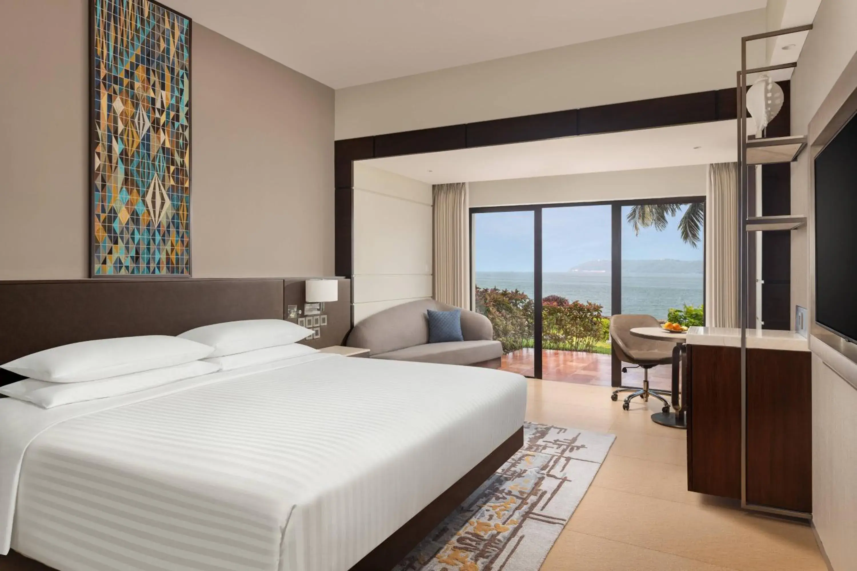 King Room with Patio - Bay View in Goa Marriott Resort & Spa King Room with Patio - Bay View in Goa Marriott Resort & Spa