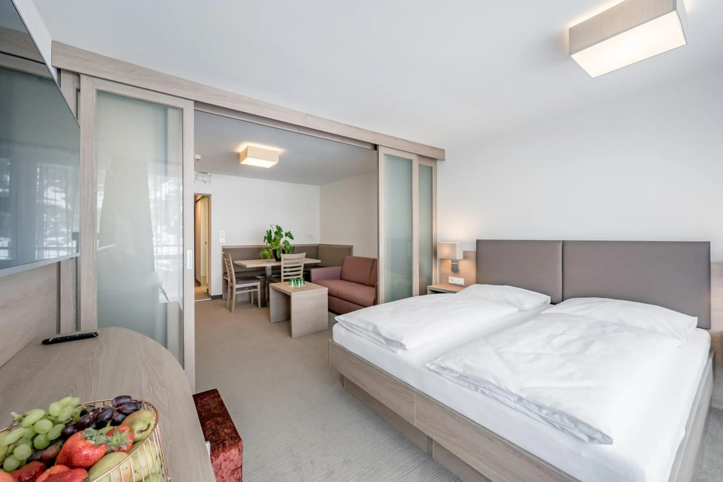 Living room, Bed in all inclusive Hotel Lohmann