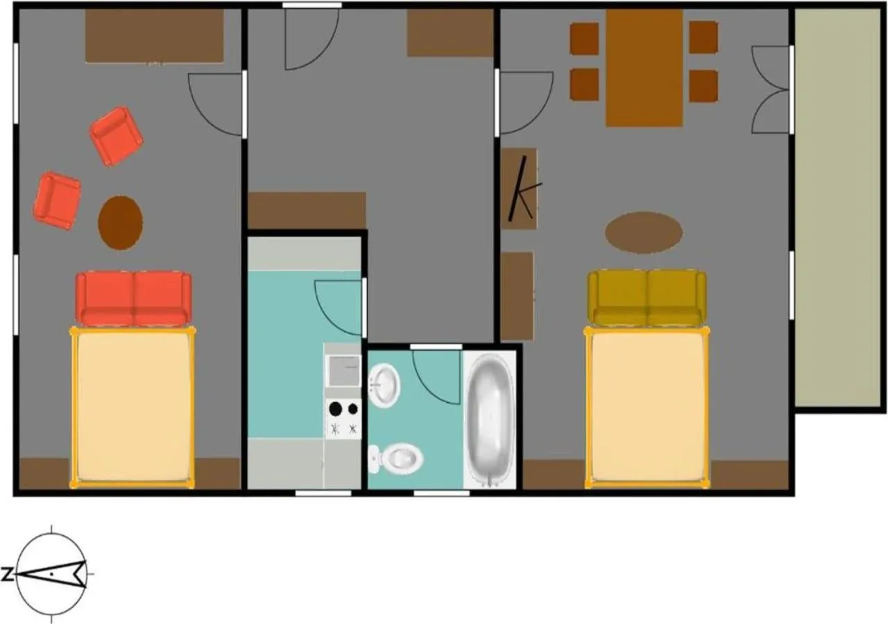 Floor plan in Haus Kraller-Urlaub mit Seeblick