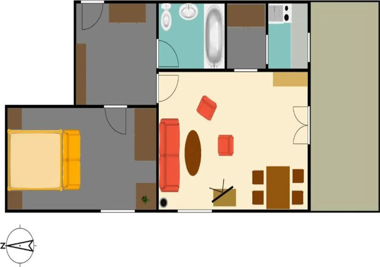 Floor plan in Haus Kraller-Urlaub mit Seeblick