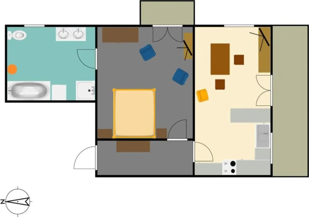 Floor plan in Haus Kraller-Urlaub mit Seeblick