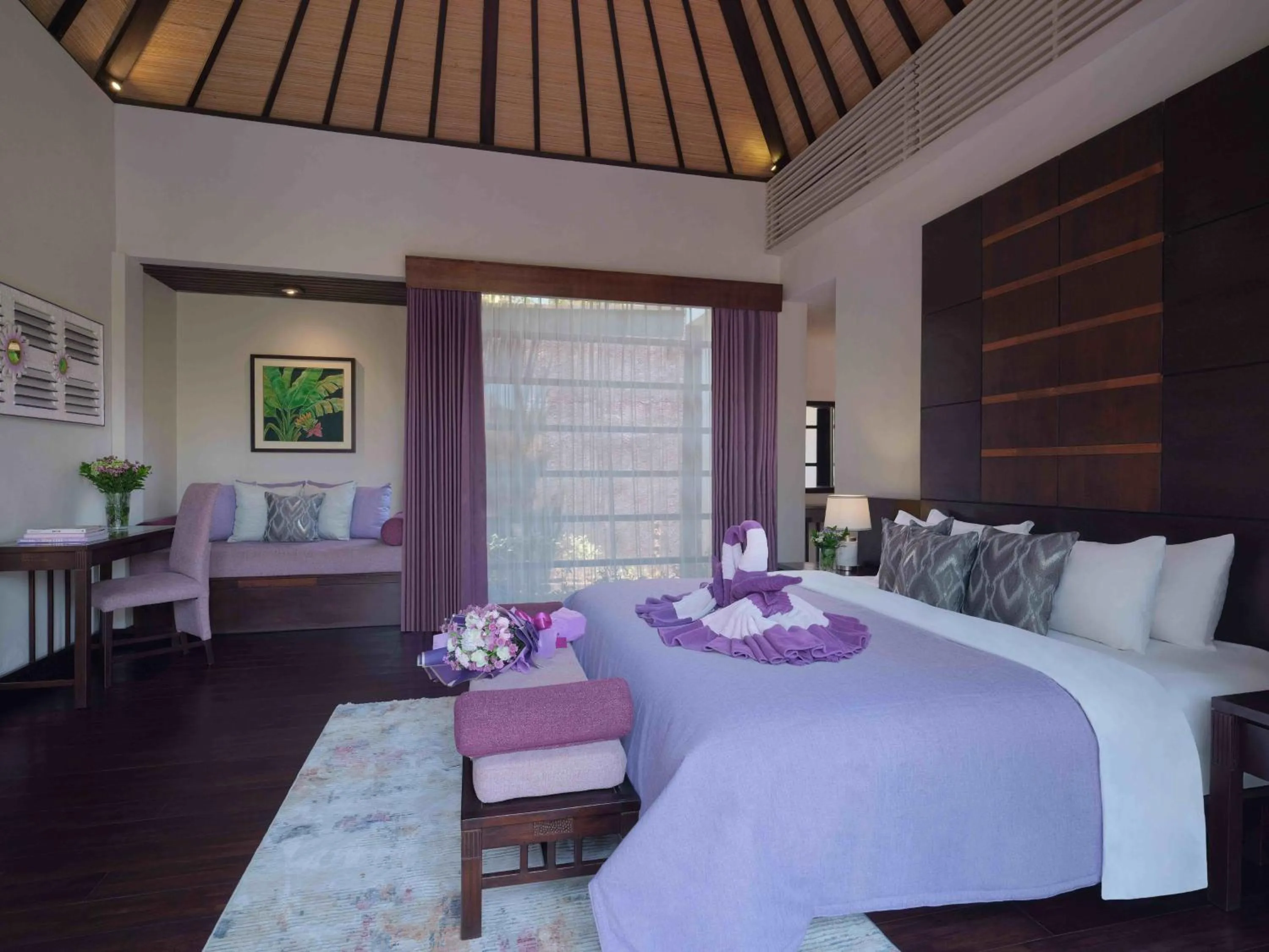 Bedroom in The Ayu Kintamani Villa at Toya Devasya