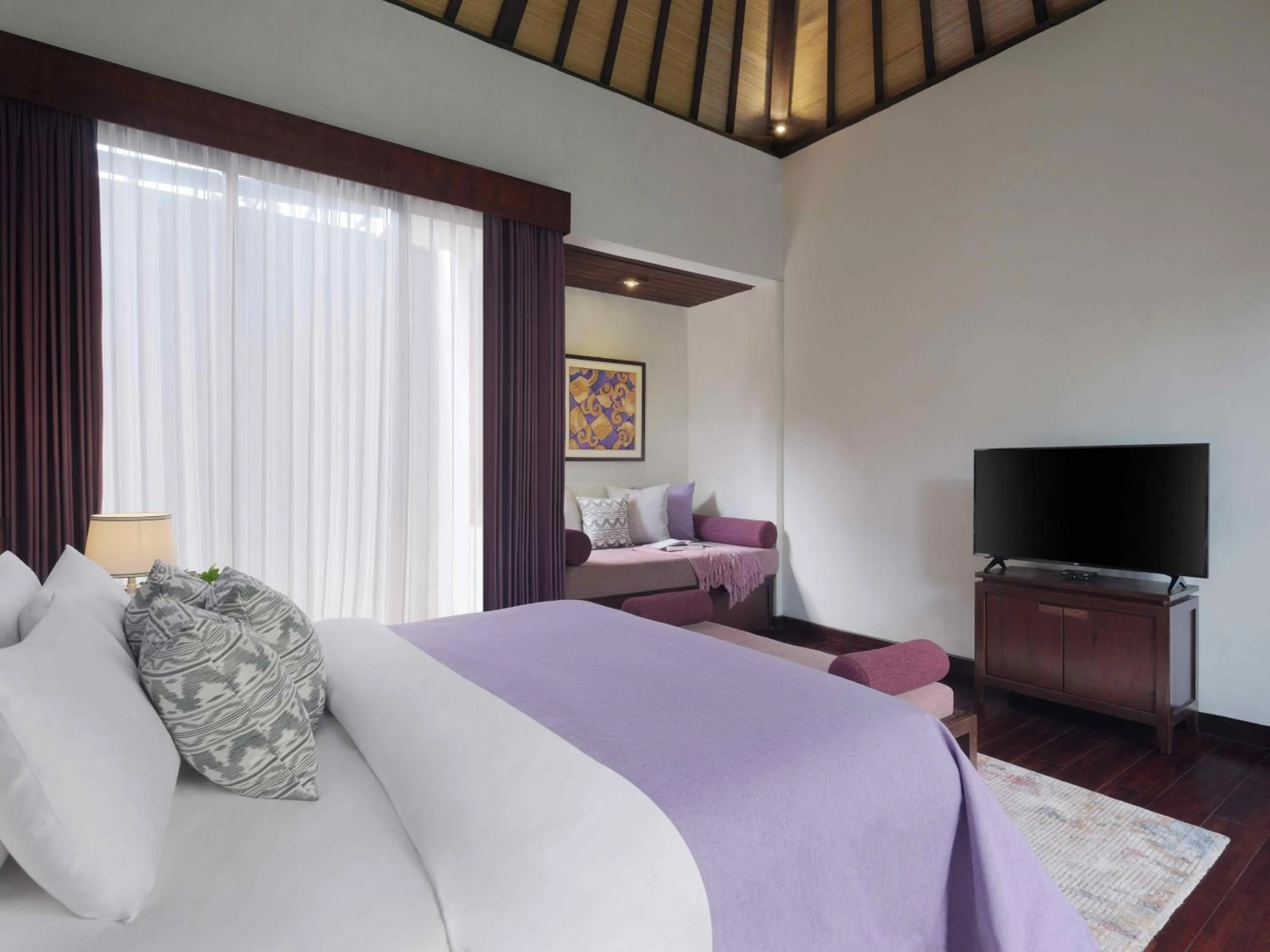 Bedroom in The Ayu Kintamani Villa at Toya Devasya