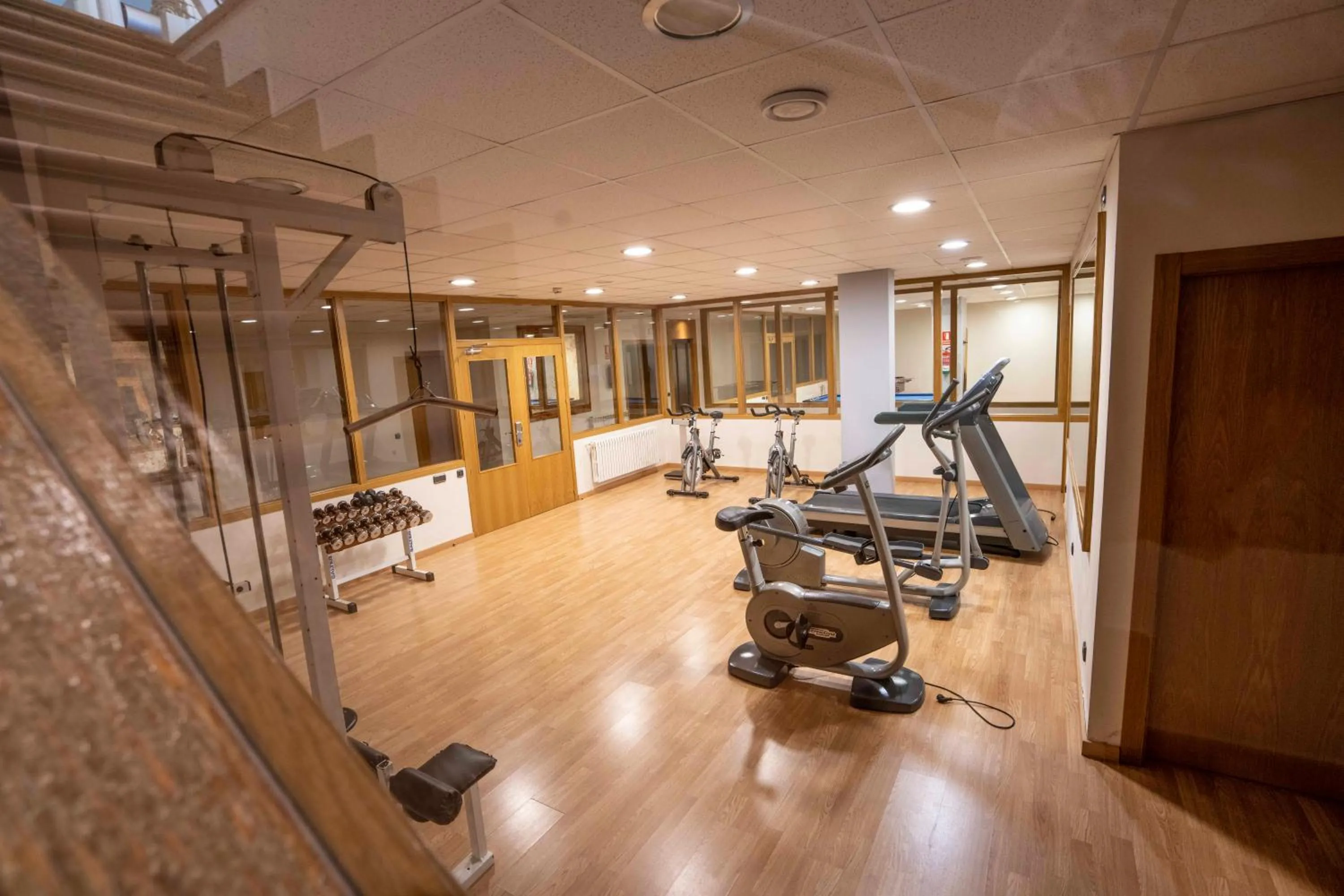 Fitness centre/facilities in Hotel & Restaurante Peña