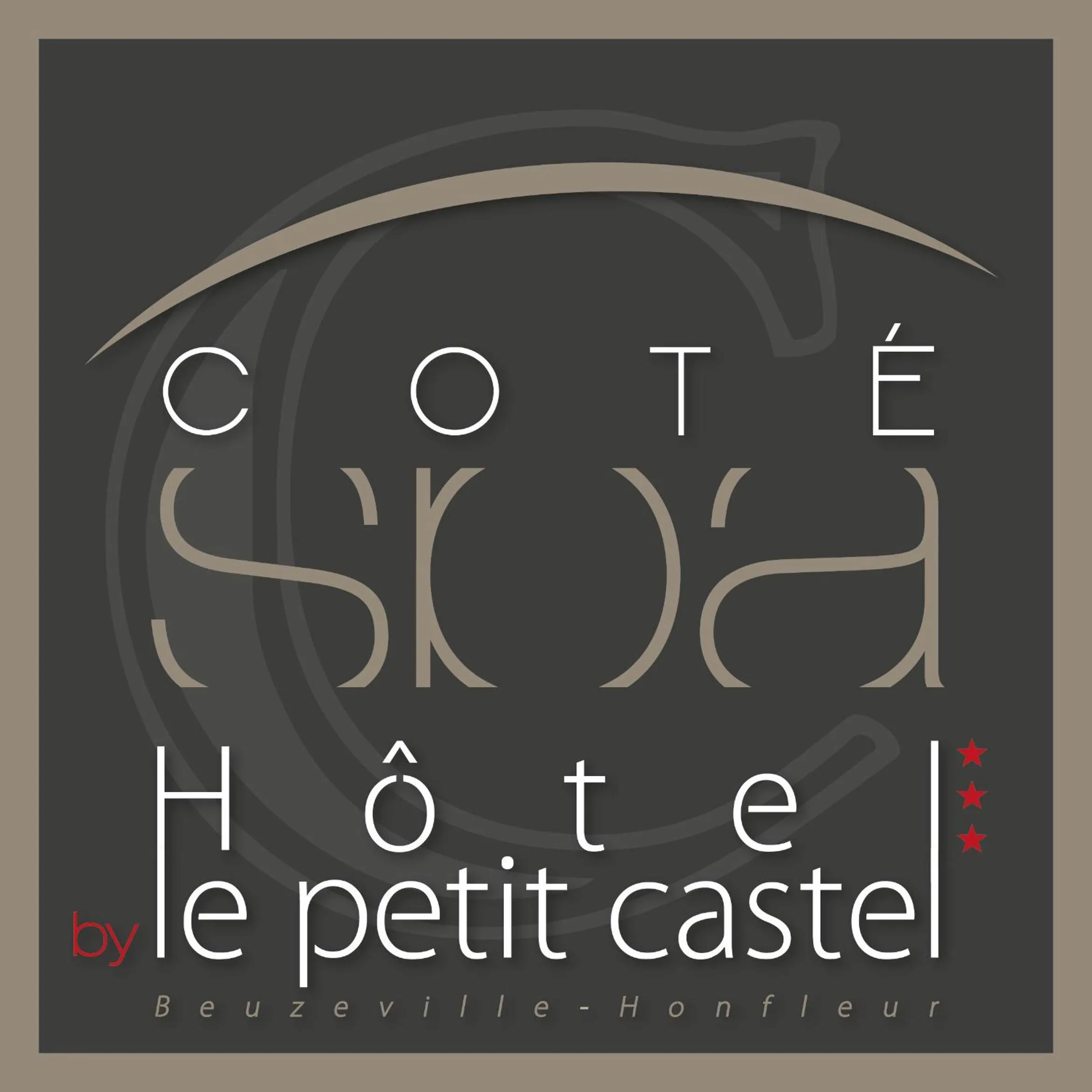 Property logo or sign in Hôtel-Spa-Piscine Le Petit Castel Beuzeville-Honfleur