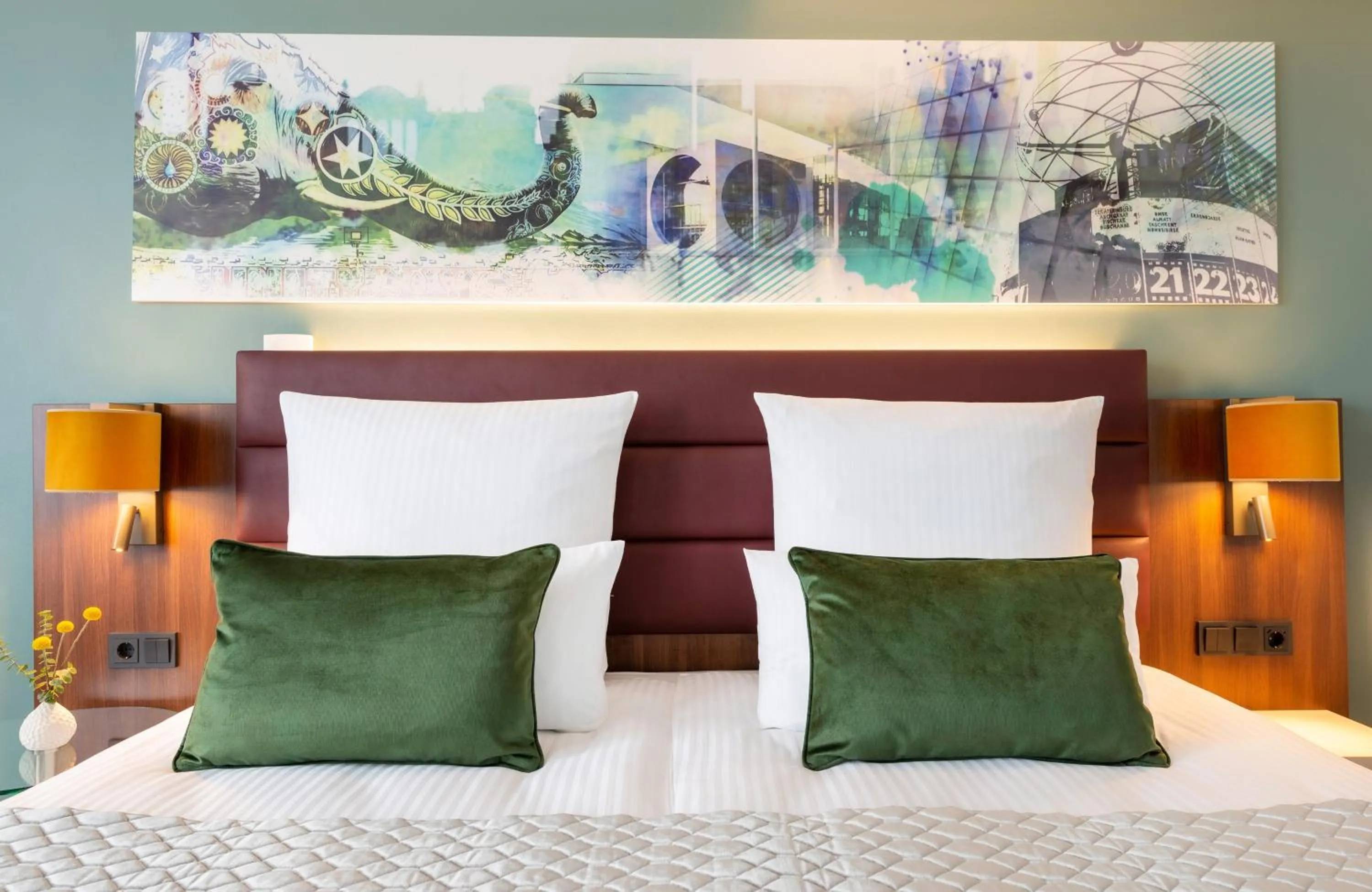 Photo of the whole room, Bed in Leonardo Royal Hotel Berlin Alexanderplatz