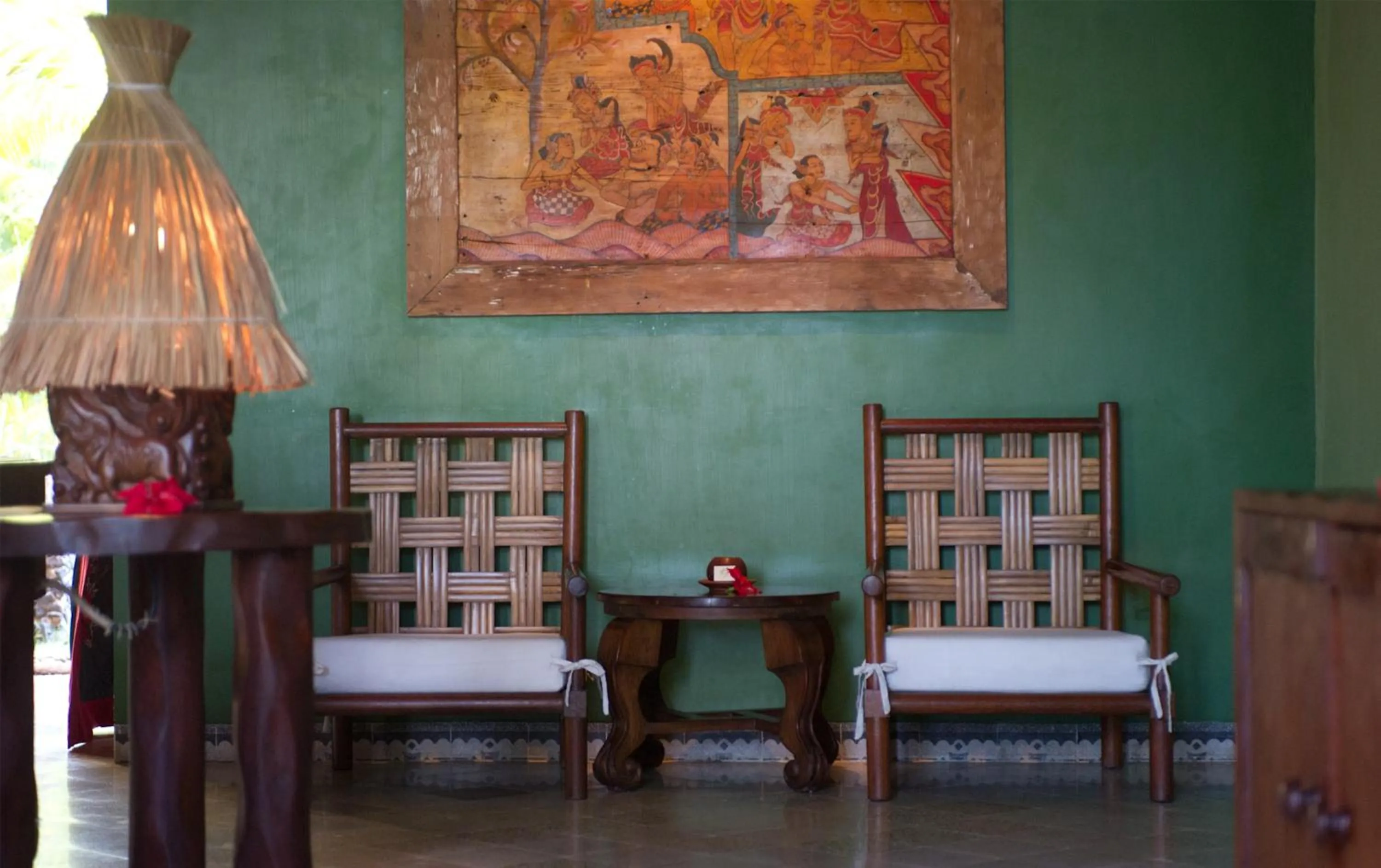 Living room in Hotel Tugu Lombok