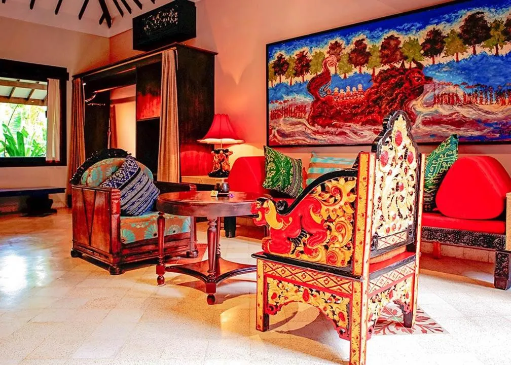 Living room in Hotel Tugu Lombok