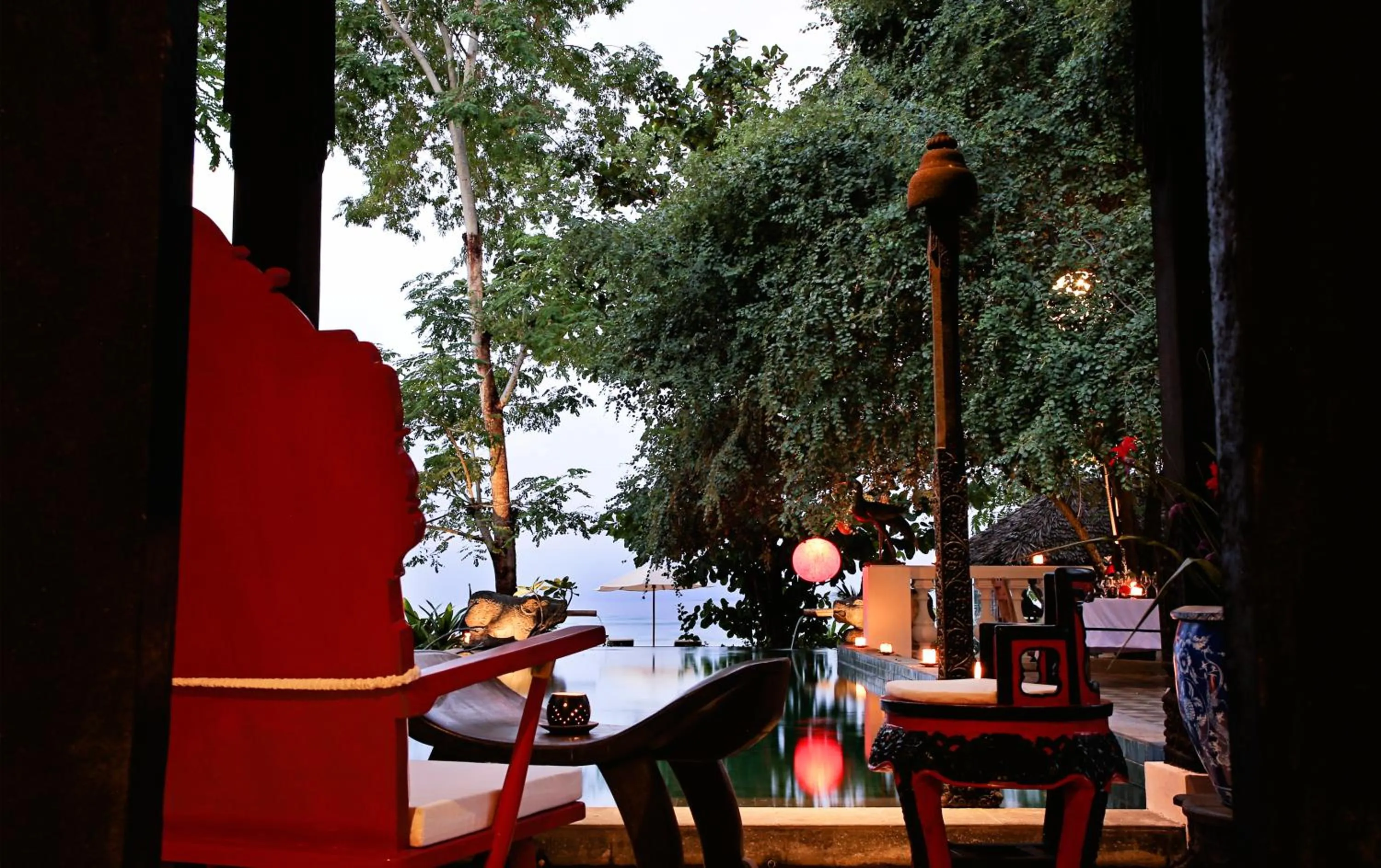 Balcony/Terrace in Hotel Tugu Lombok