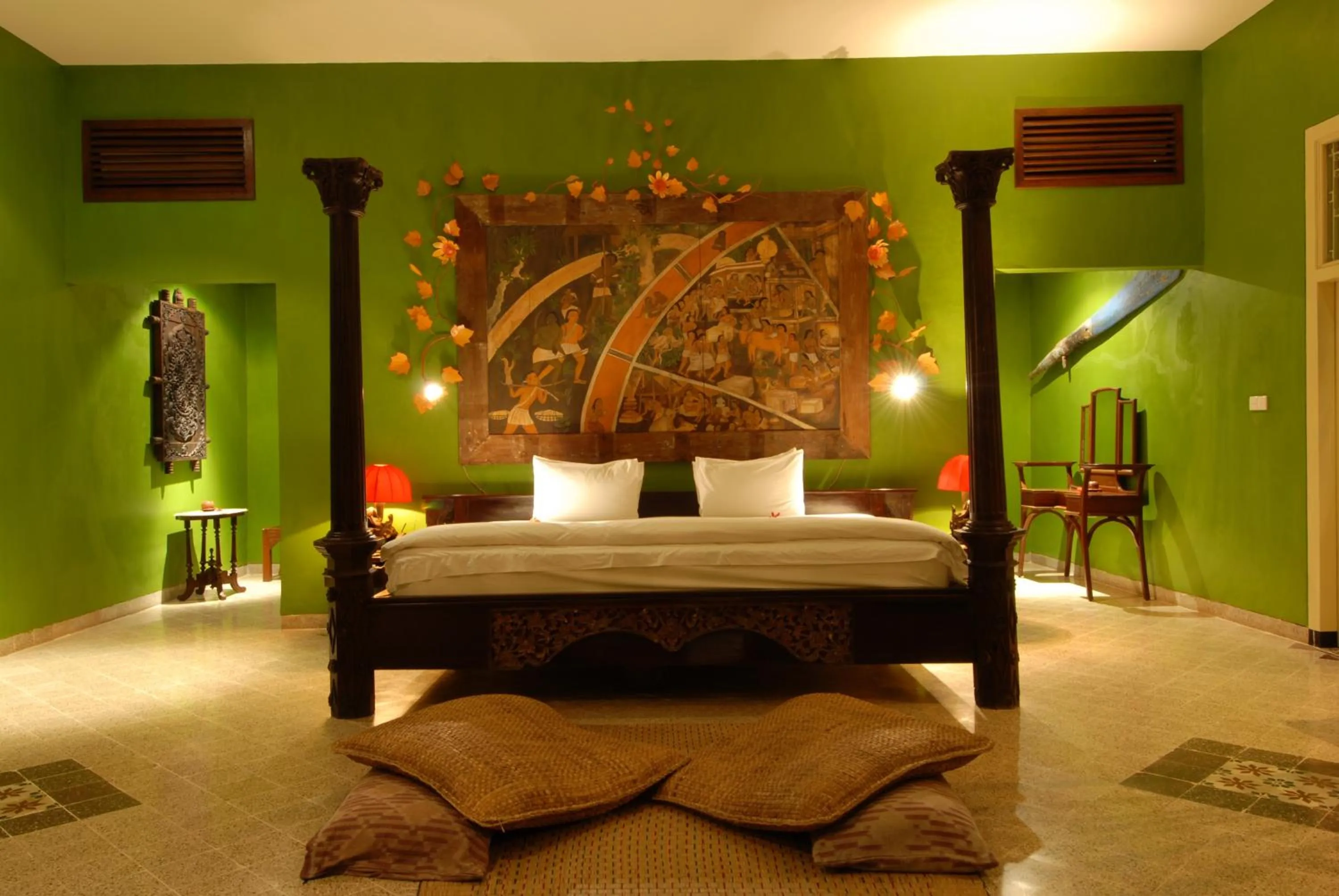 Bedroom, Bed in Hotel Tugu Lombok