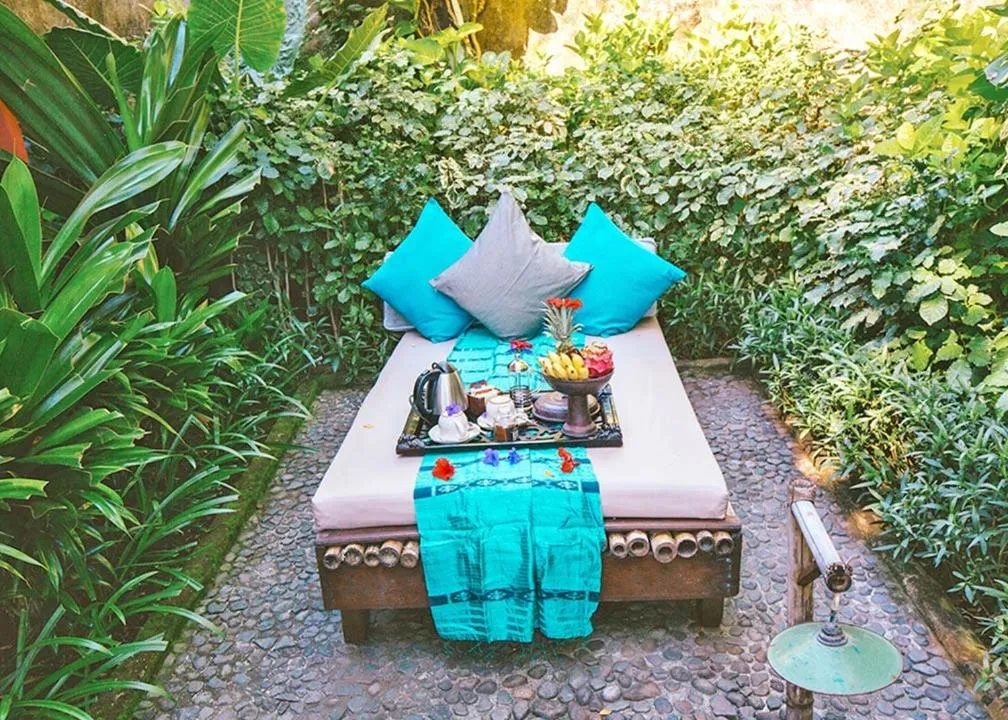 Garden view in Hotel Tugu Lombok