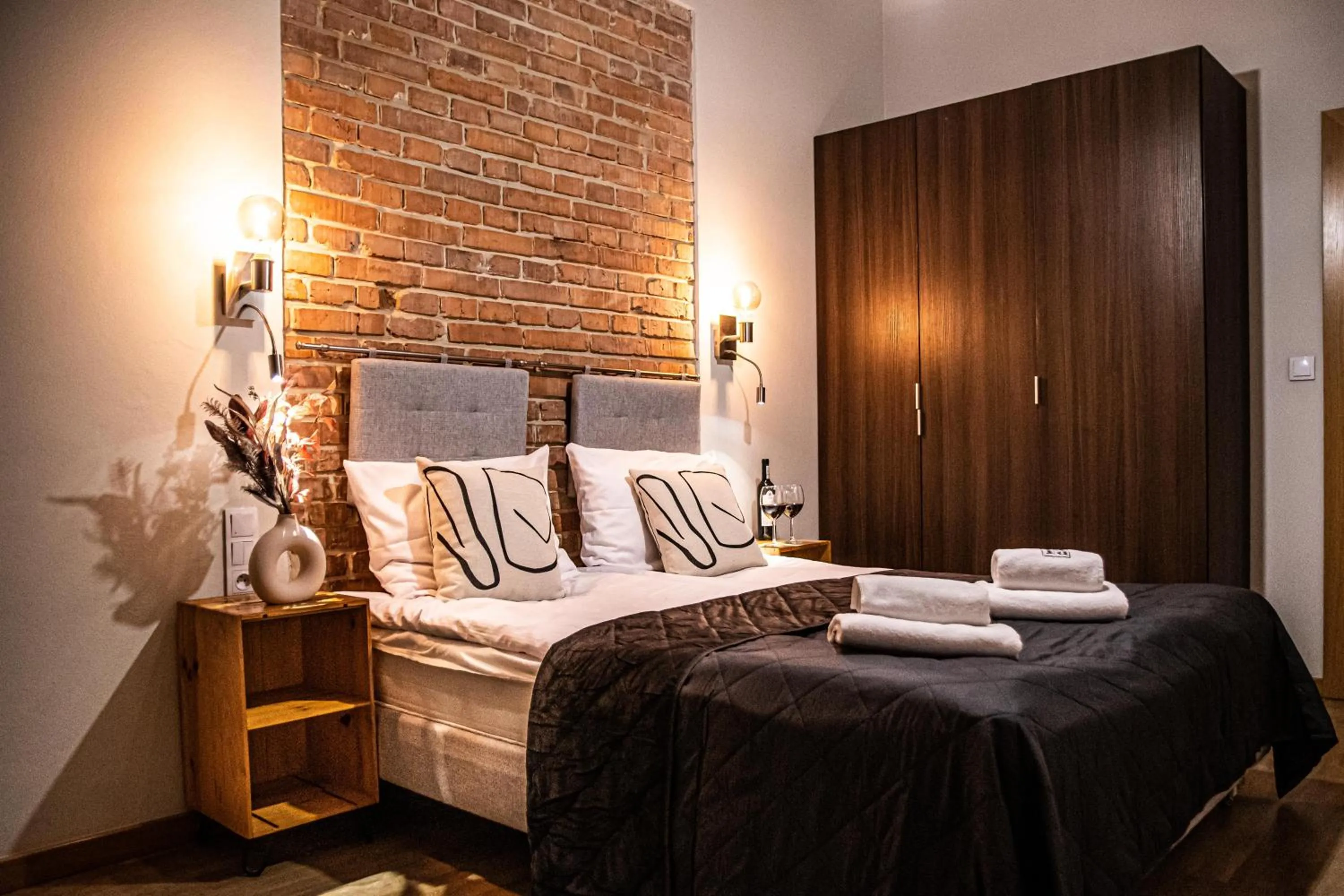 Bed in Wine Apartments