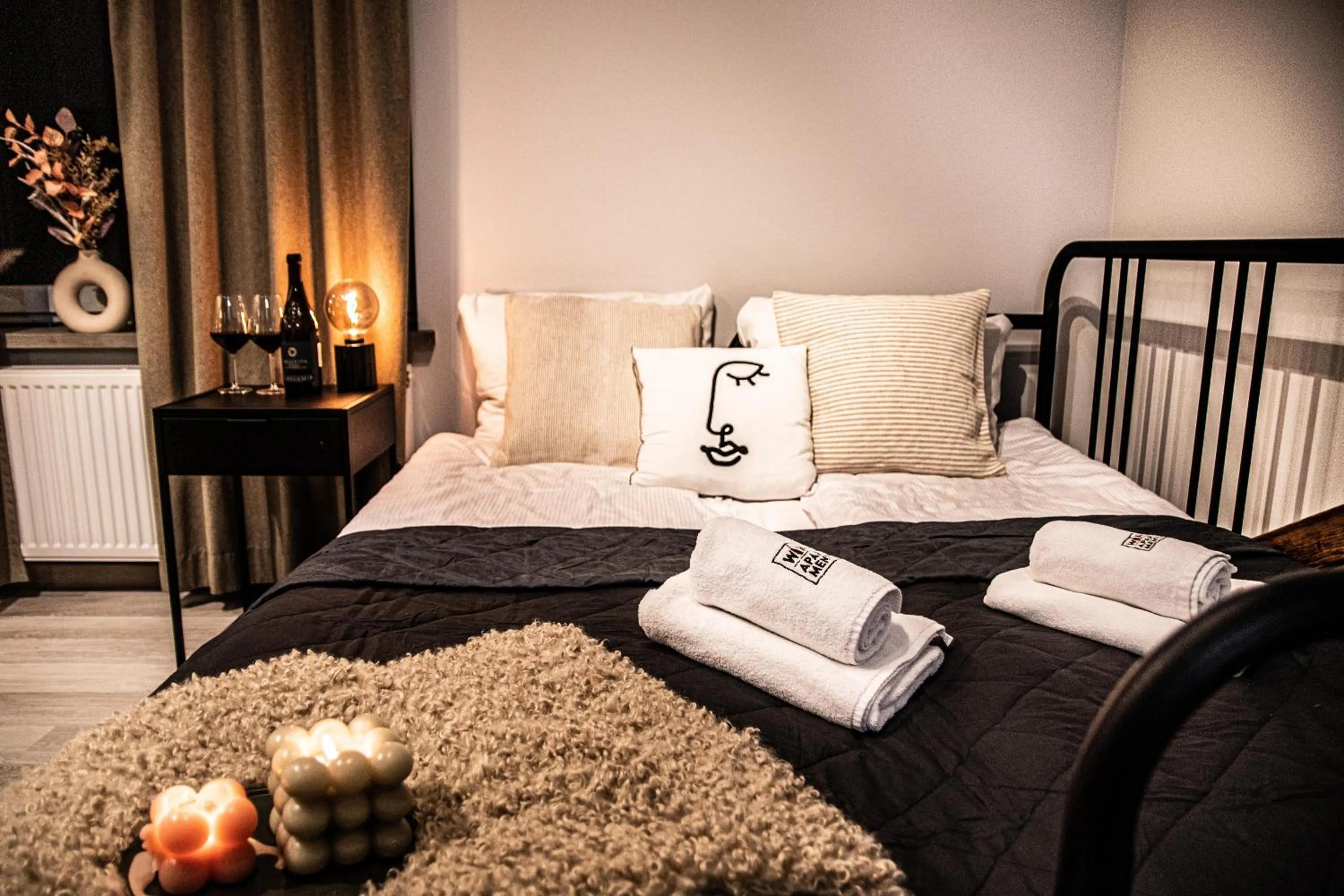 Bed in Wine Apartments