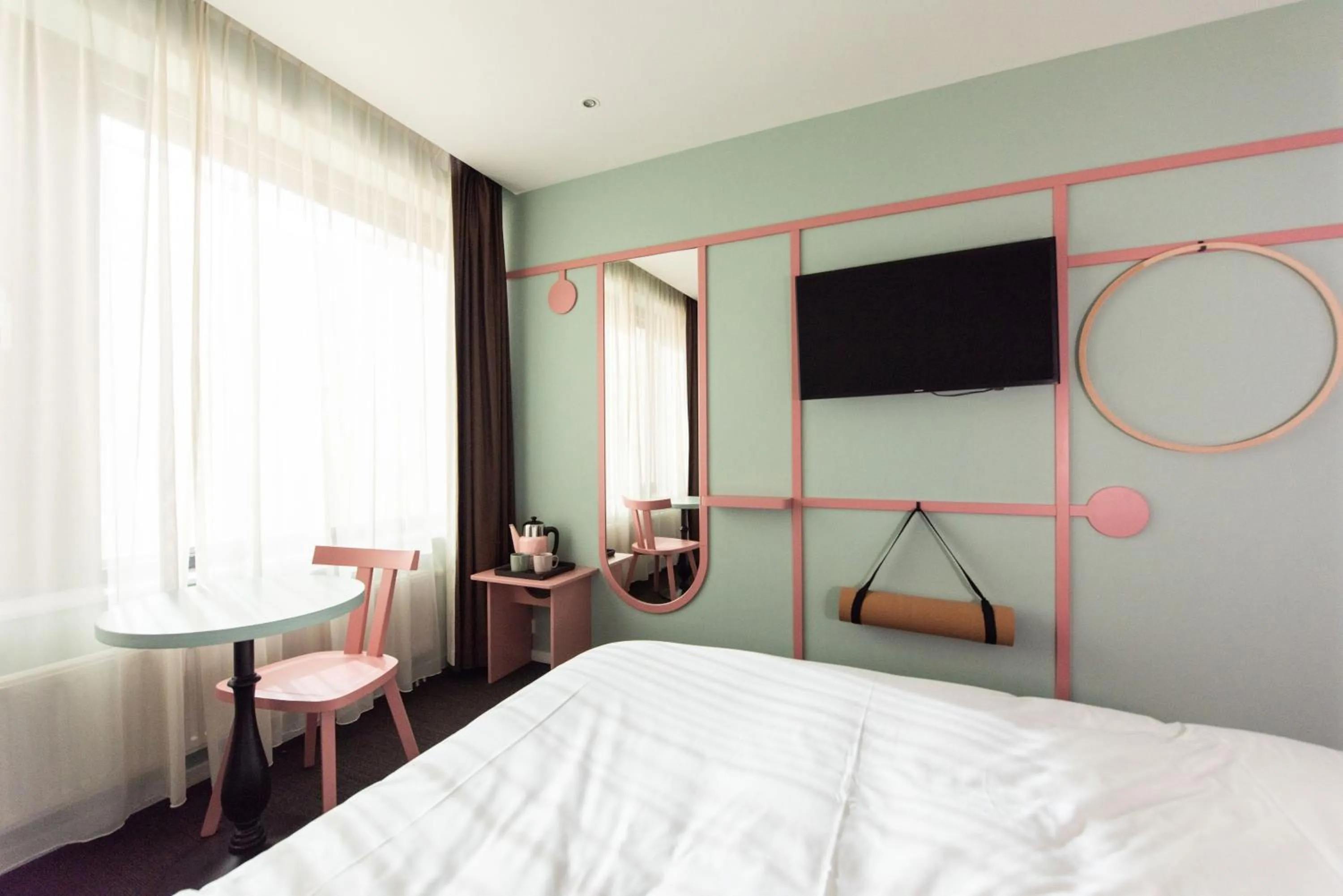 TV and multimedia, Bed in Conscious Hotel Vondelpark