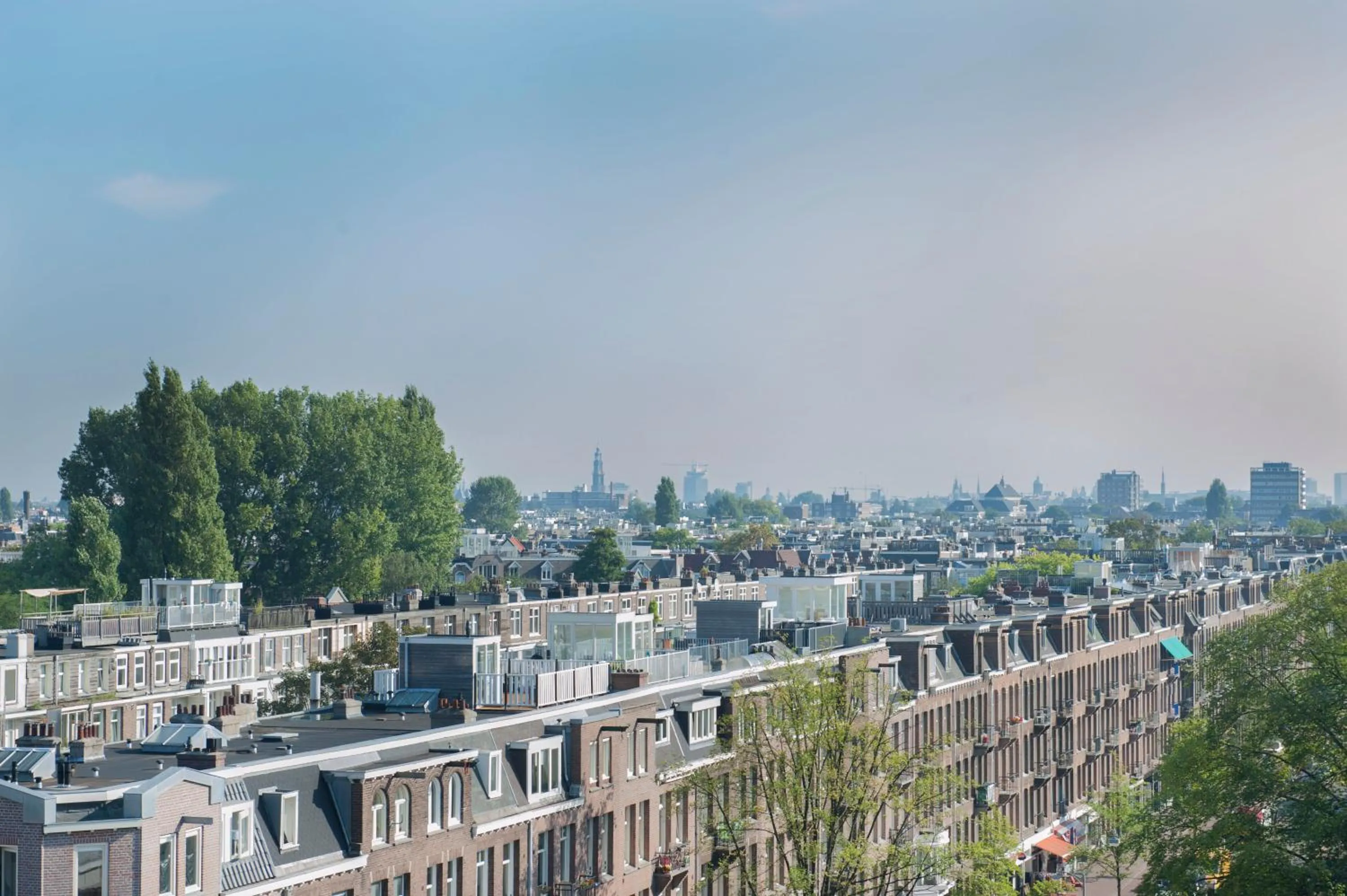 City view in Conscious Hotel Vondelpark
