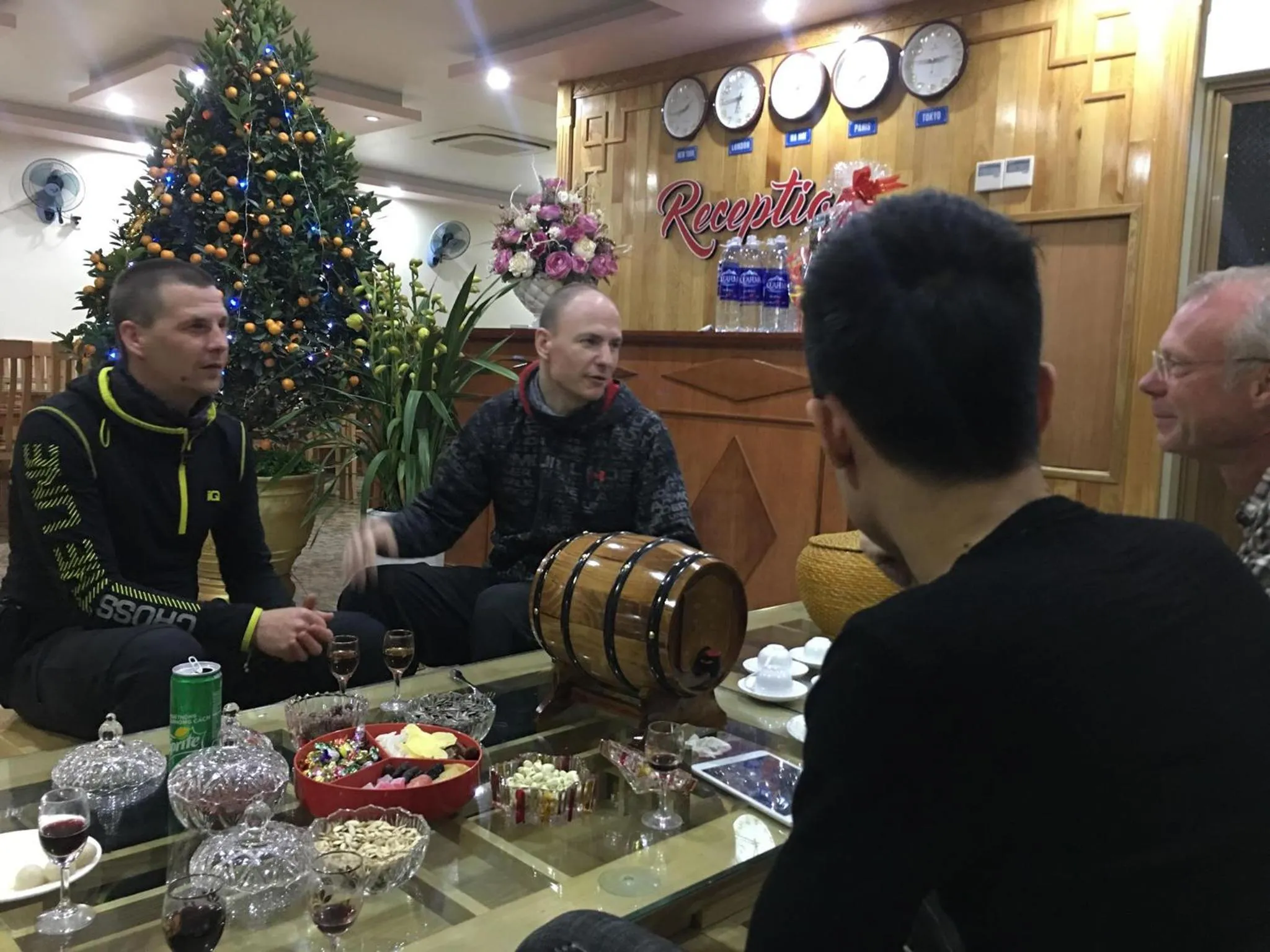 group of guests in Phuong Dong Hotel