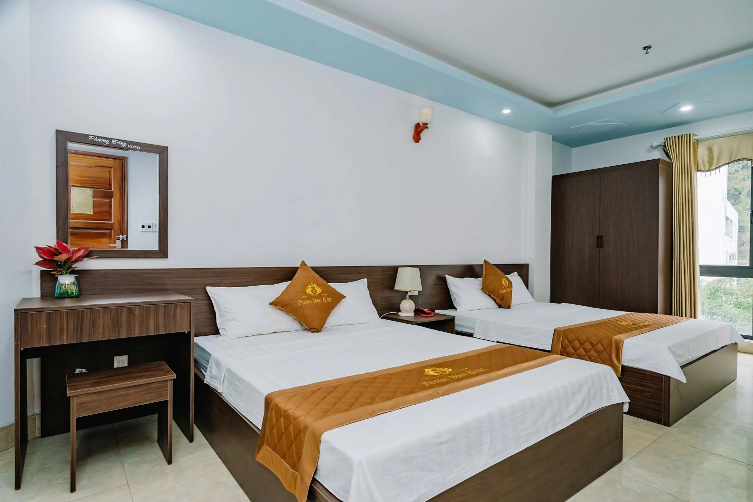 Bed in Phuong Dong Hotel