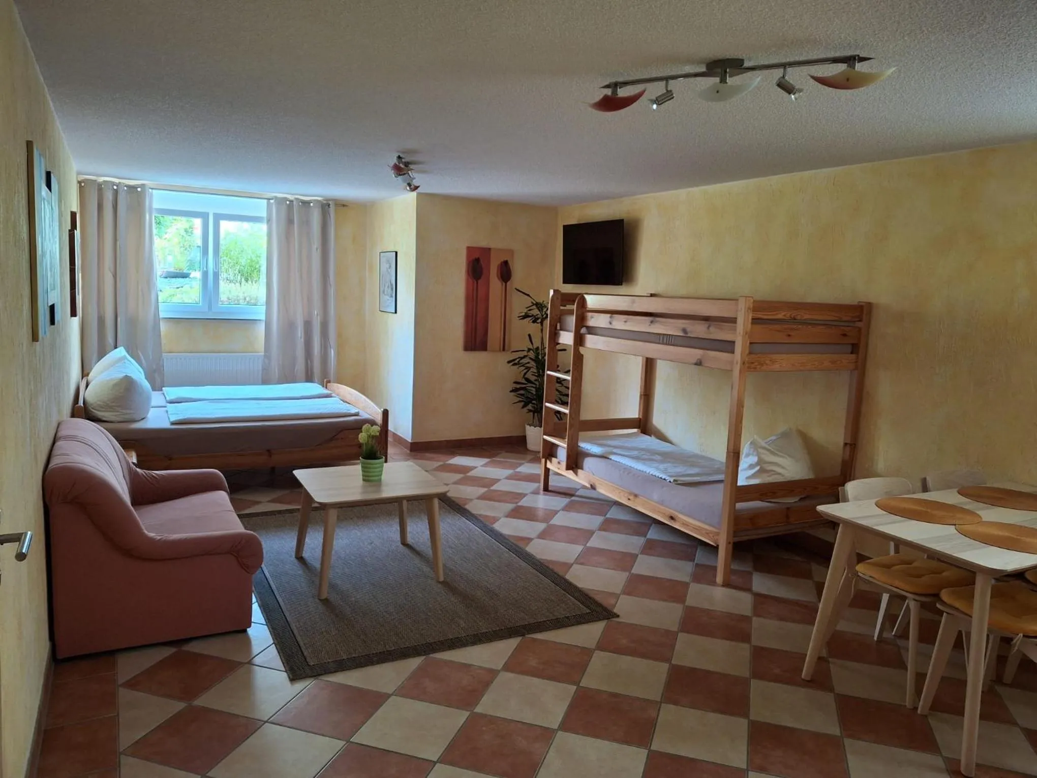 Photo of the whole room, Bed in Pension Sieg