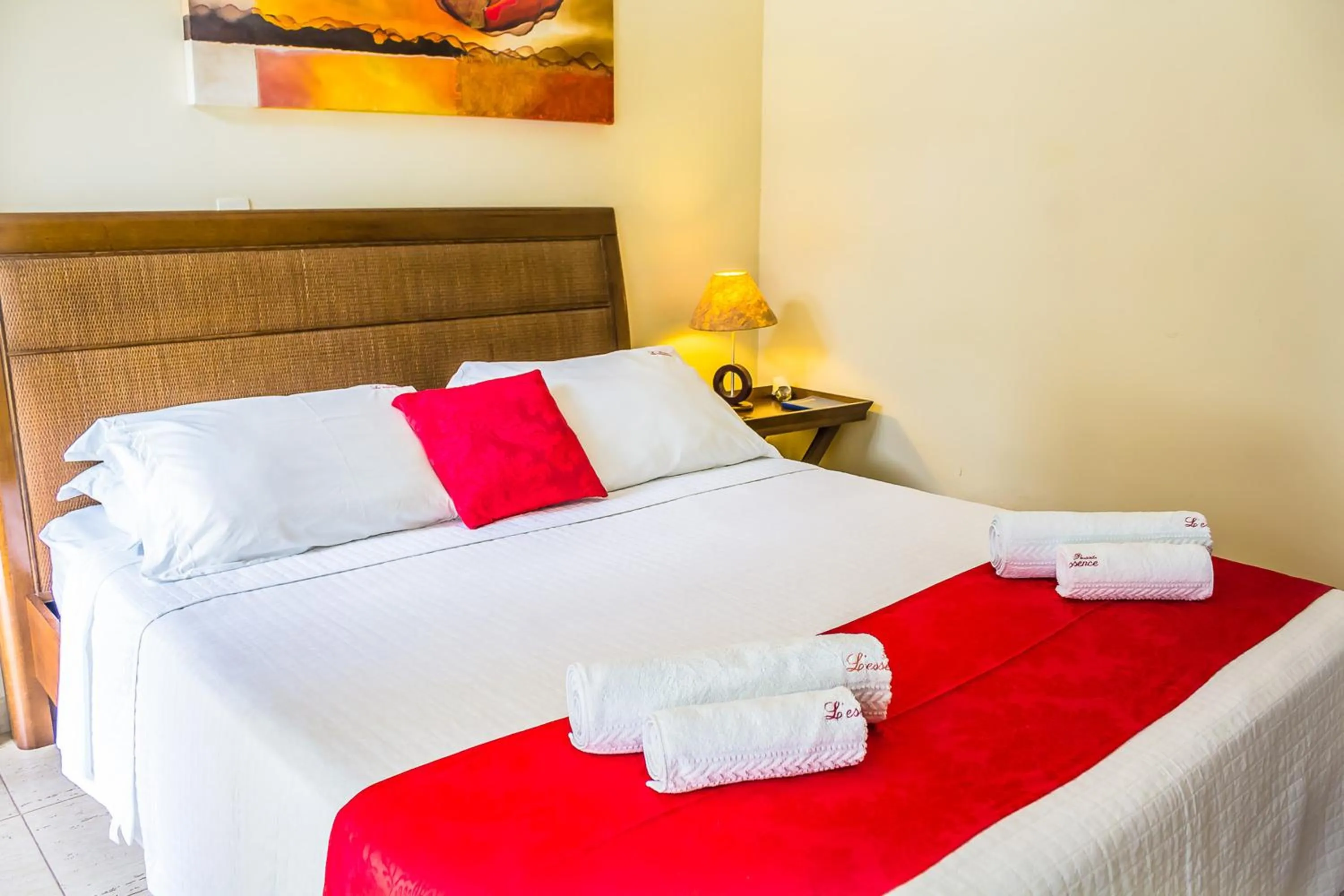 Bed in Pousada L'essence