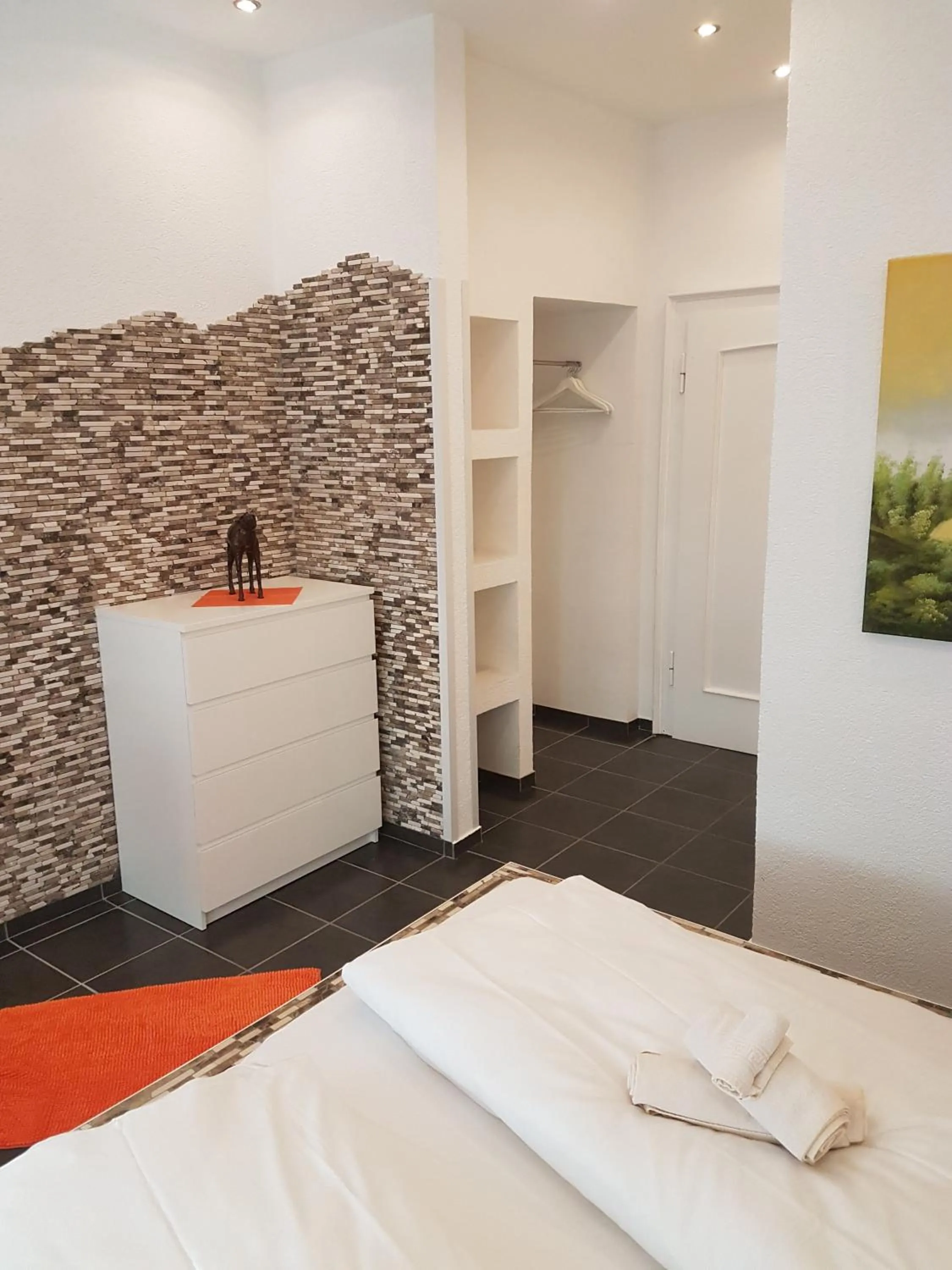 Bed in Hotel Schweizer Stubb