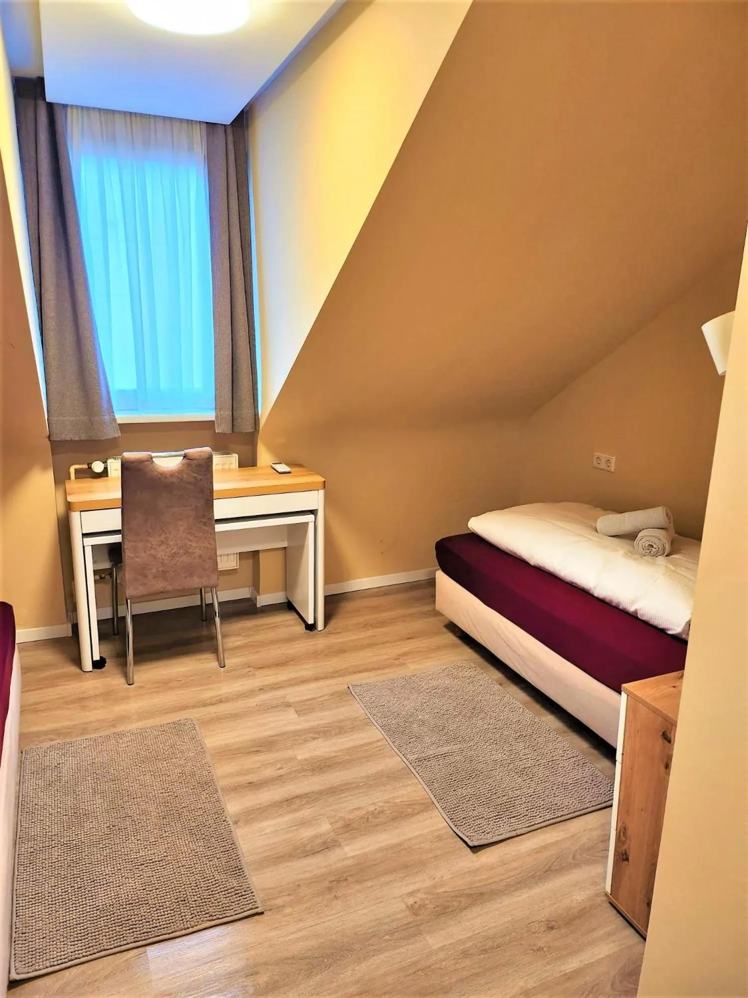 Bed in Hotel Schweizer Stubb