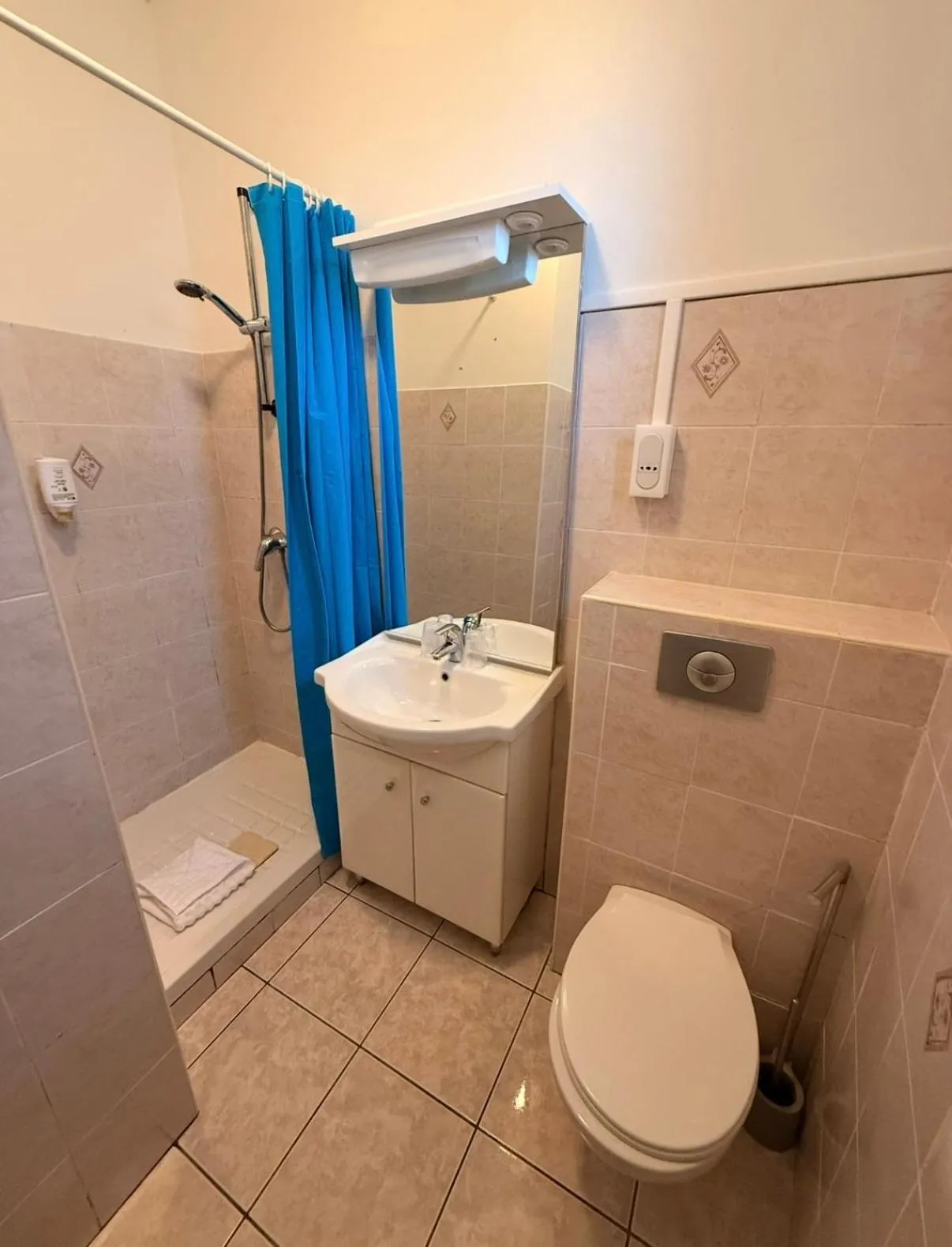 Bathroom in Hôtel - Pub Le Petit Bosquet